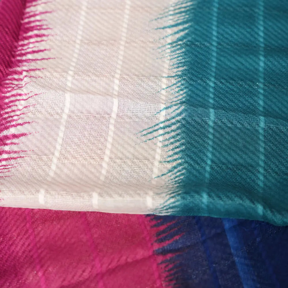 Cotton Multi-Color Checkered Scarf DUPPATTY WALAY