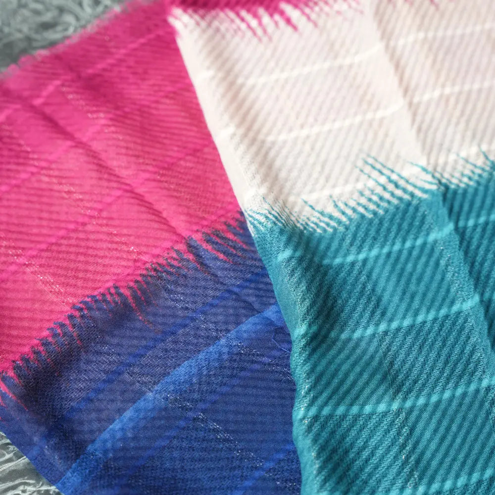 Cotton Multi-Color Checkered Scarf DUPPATTY WALAY