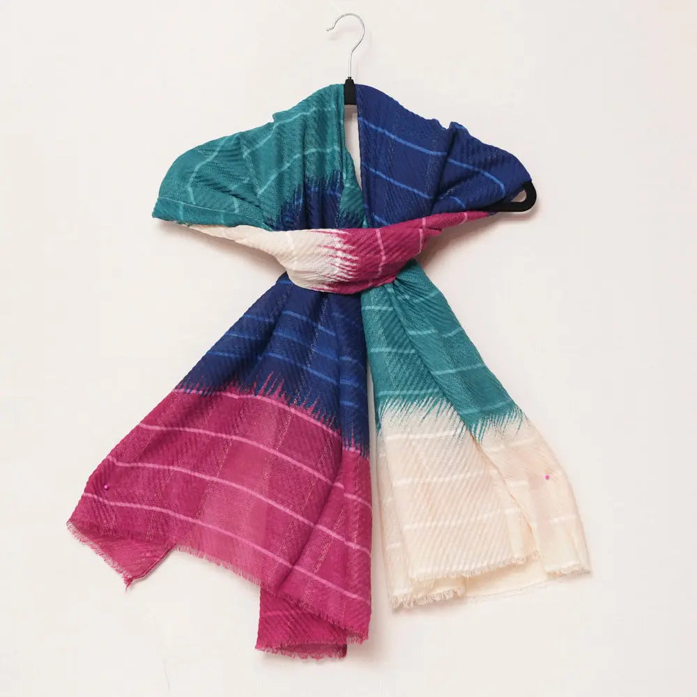 Cotton Multi-Color Checkered Scarf DUPPATTY WALAY
