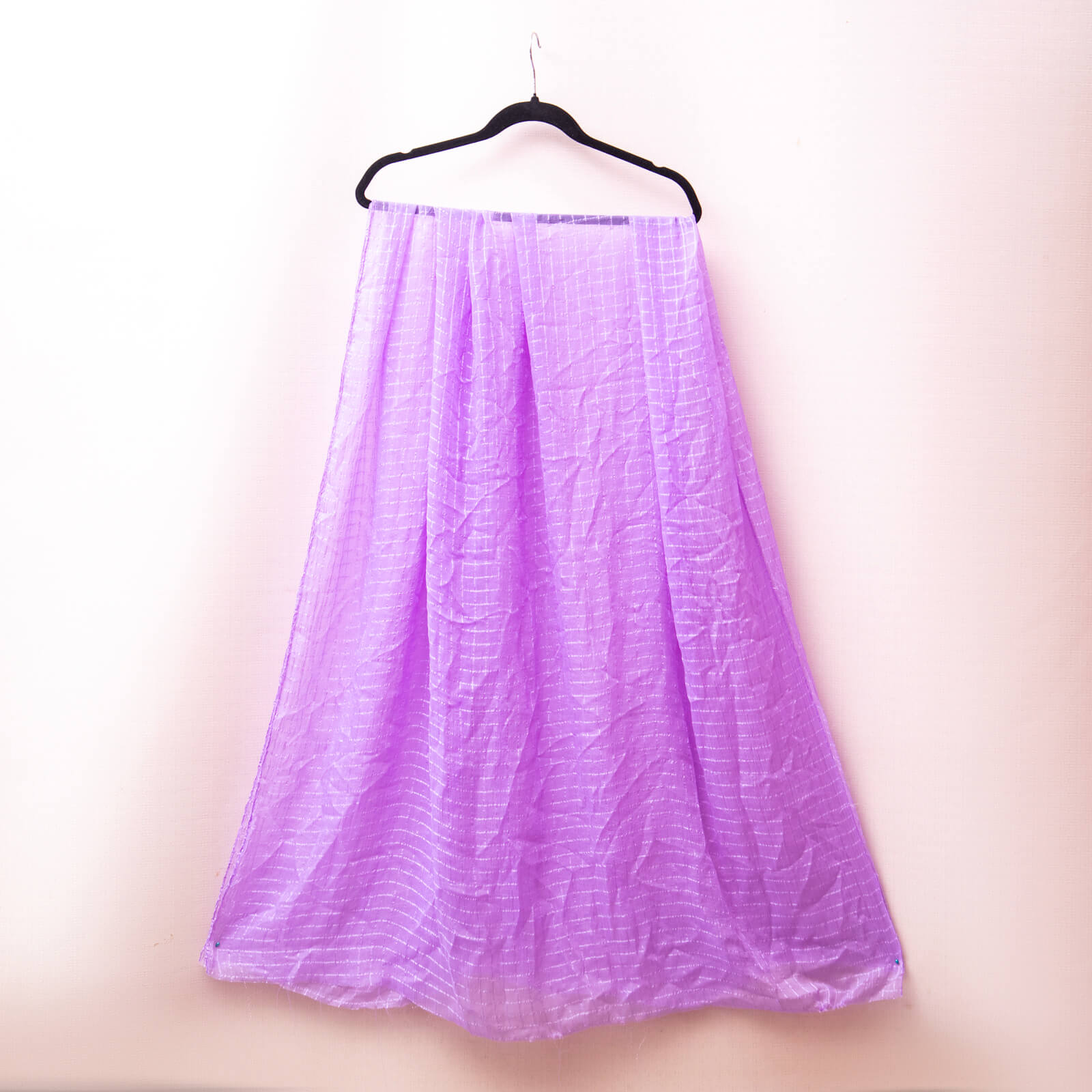 Chiffon Lilac Checkered Dupatta