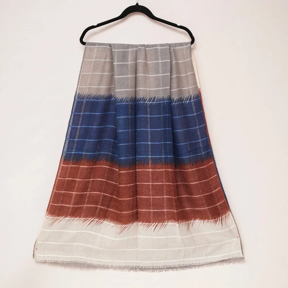 Cotton Multi-Color Checkered Scarf DUPPATTY WALAY
