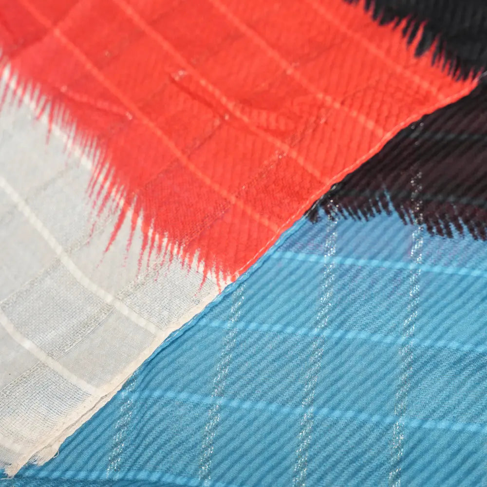 Cotton Multi-Color Checkered Scarf DUPPATTY WALAY