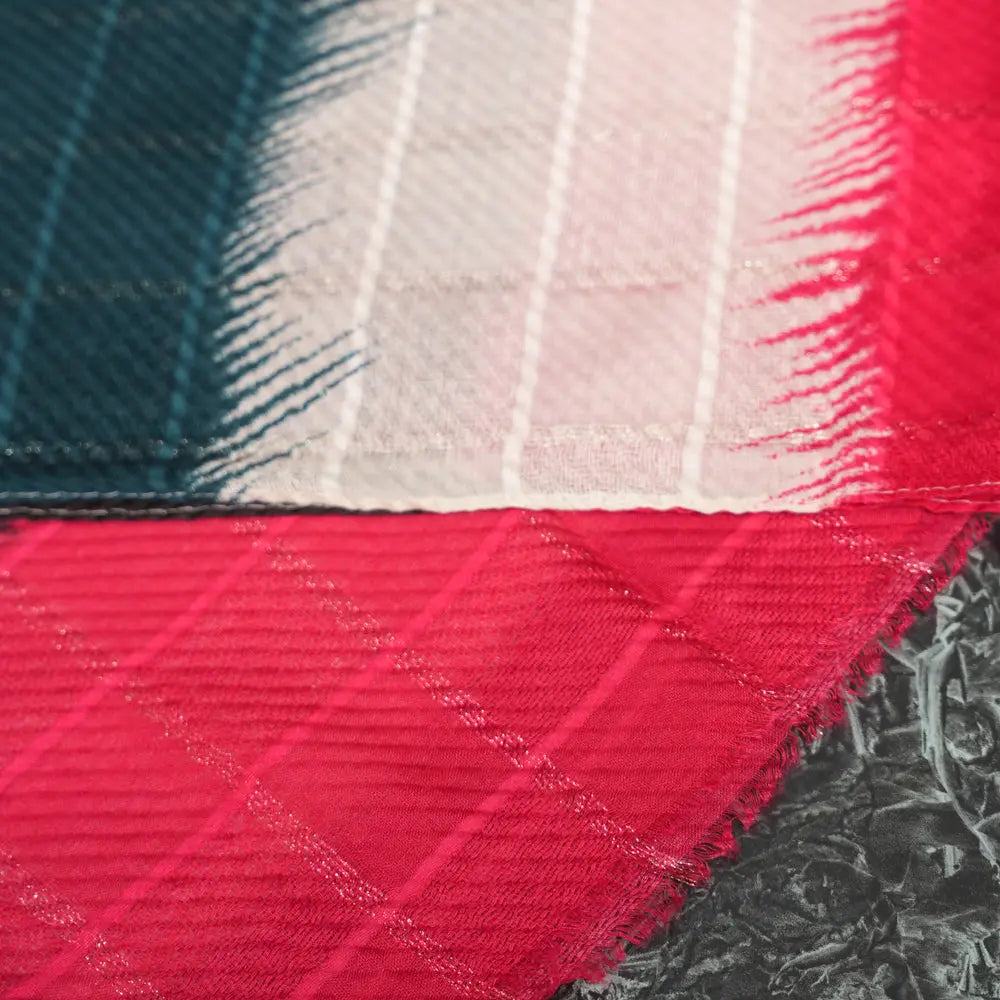 Cotton Multi-Color Checkered Scarf DUPPATTY WALAY