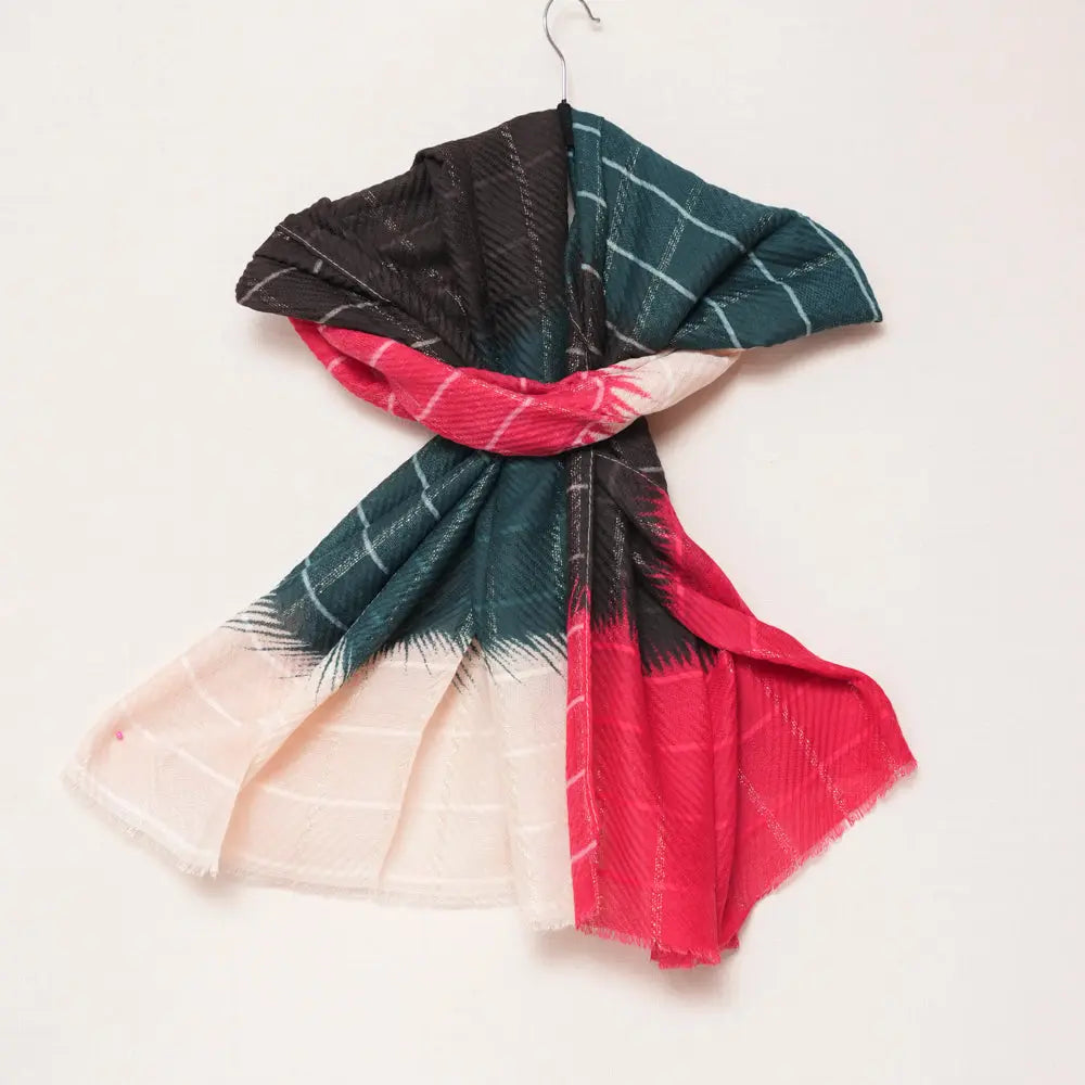 Cotton Multi-Color Checkered Scarf DUPPATTY WALAY