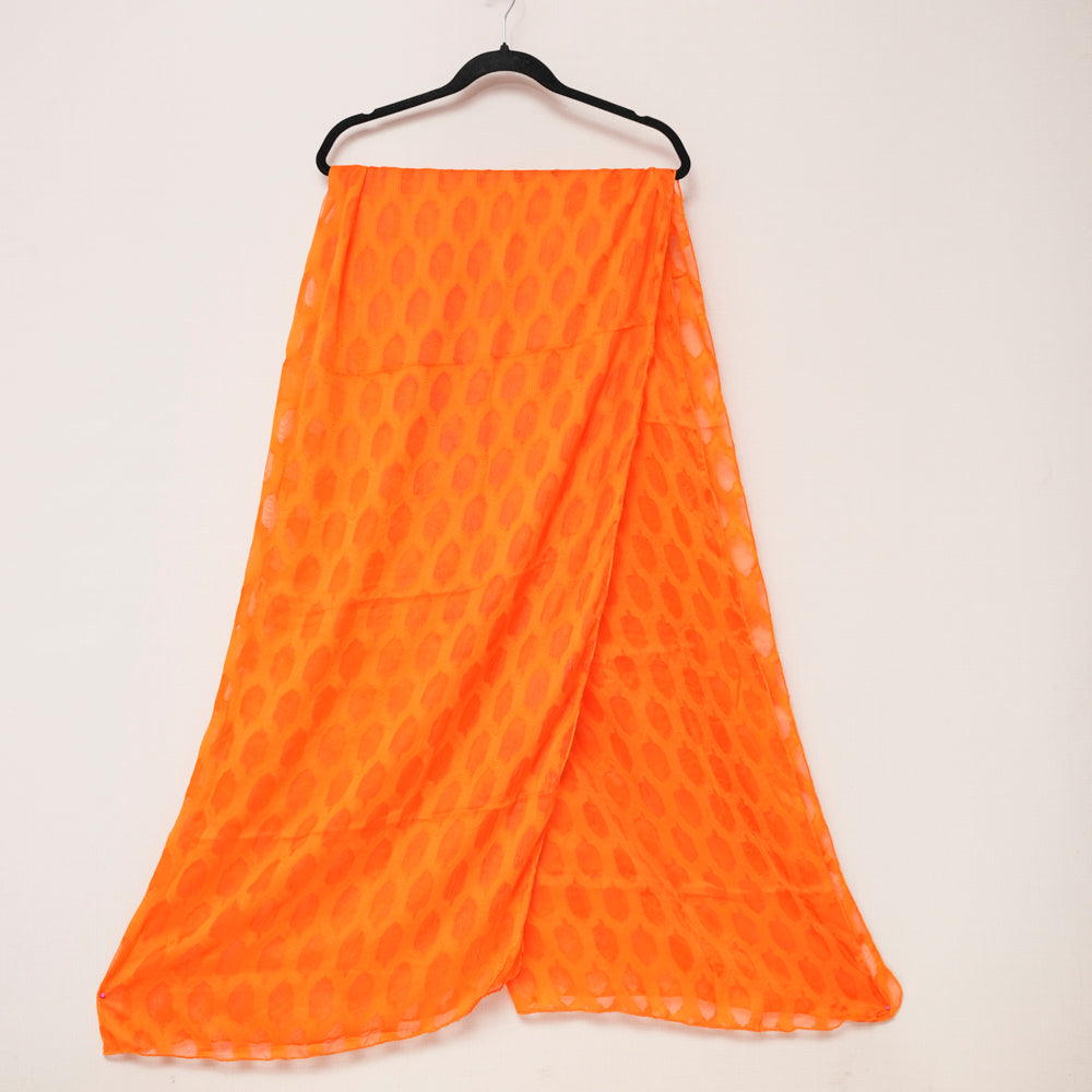Cotton Orange Barosha Dupatta DUPPATTY WALAY