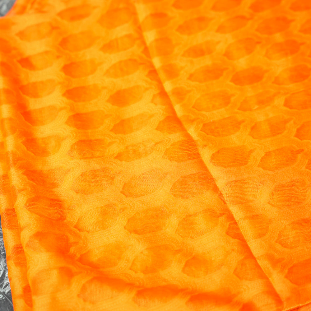 Cotton Orange Barosha Dupatta DUPPATTY WALAY