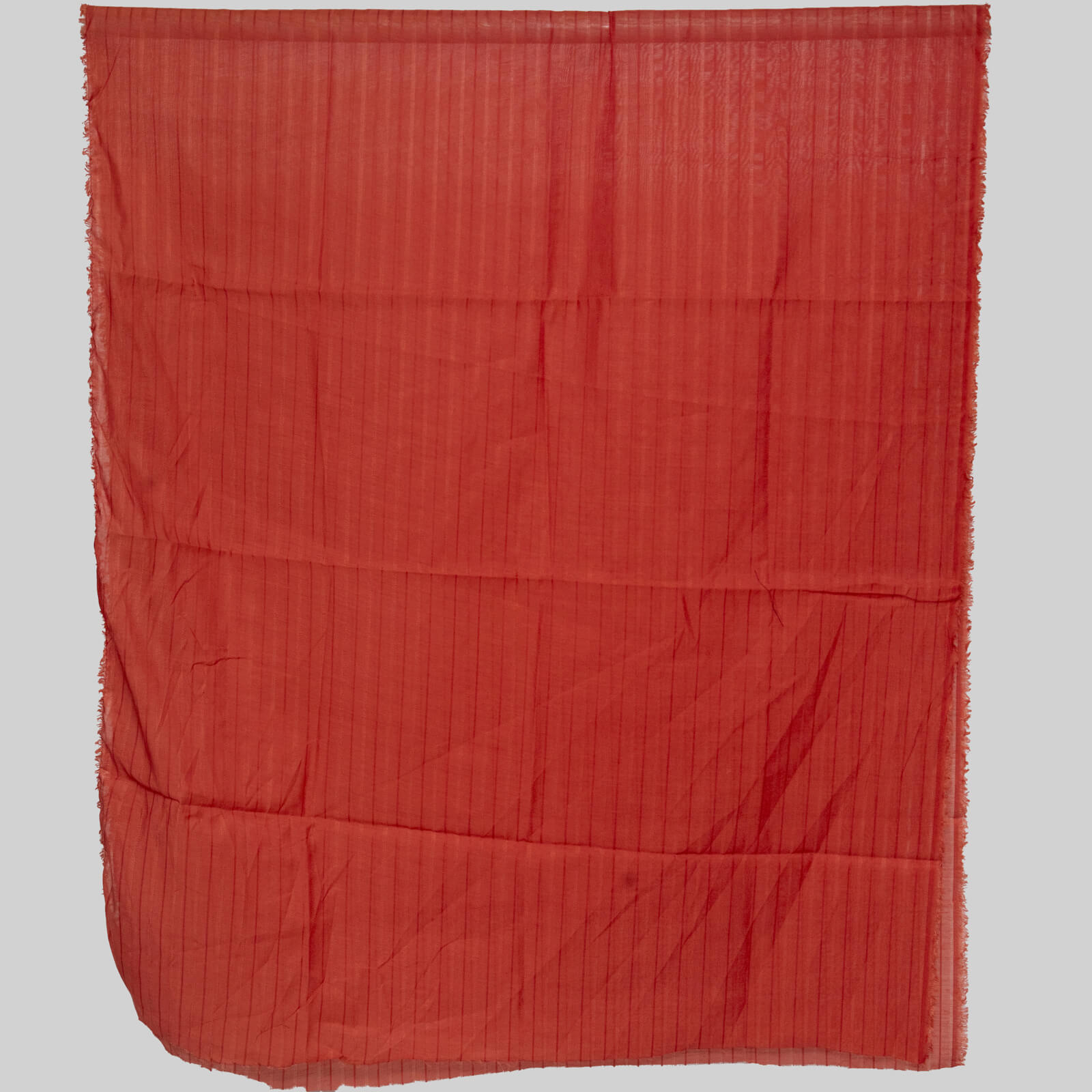 Cotton Carrot Red Taarkashi with Lining Dupatta