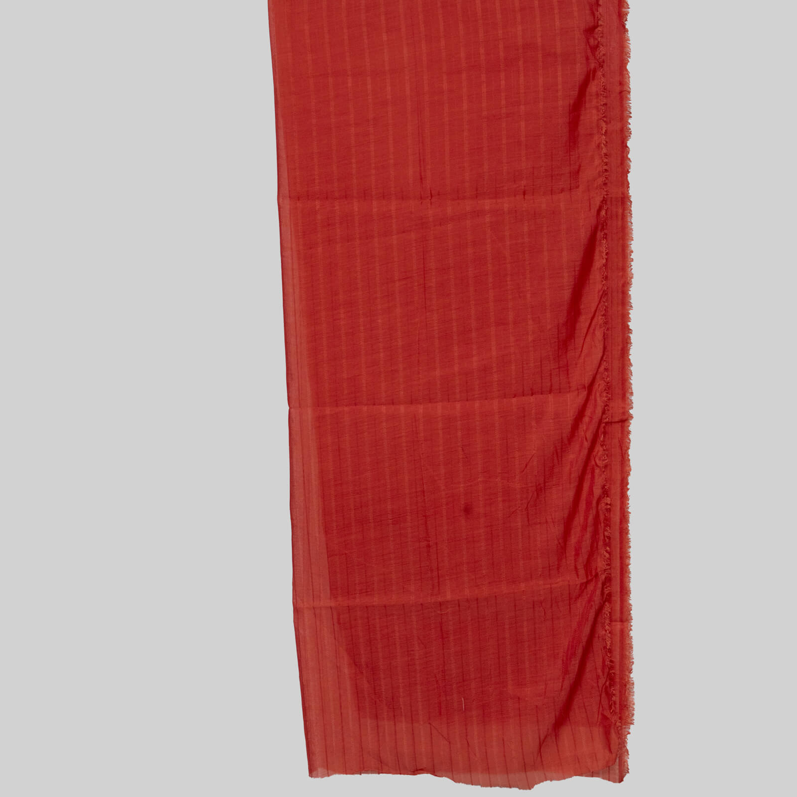 Cotton Carrot Red Taarkashi with Lining Dupatta