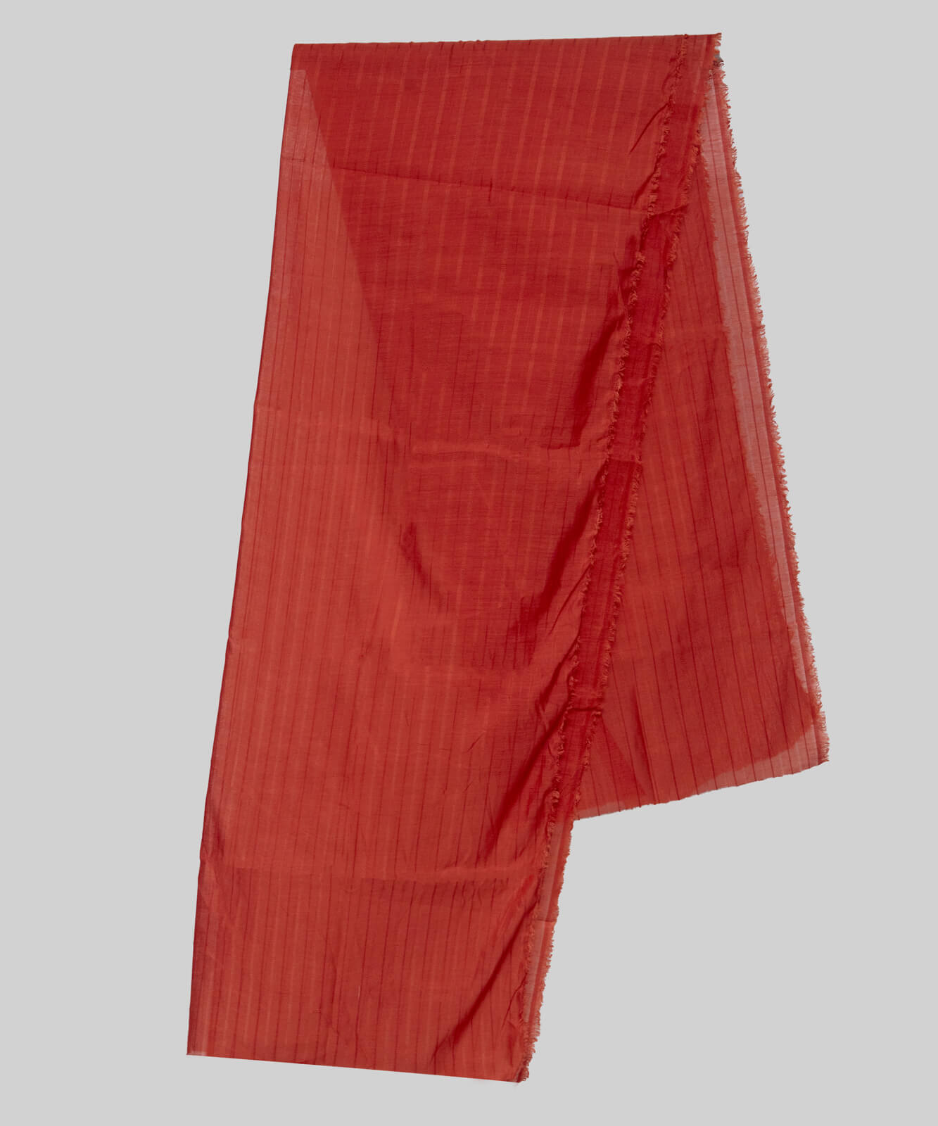 Cotton Carrot Red Taarkashi with Lining Dupatta