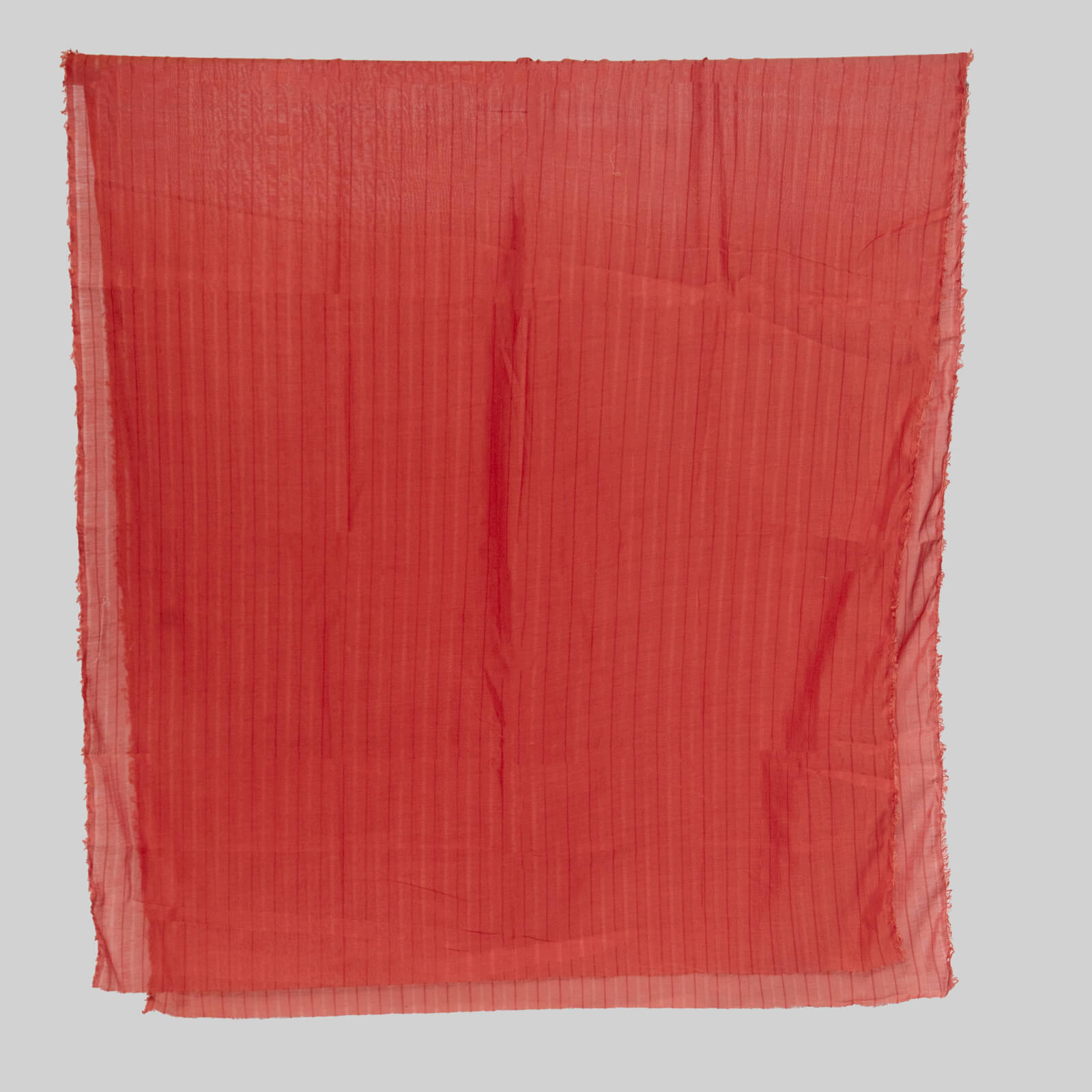 Cotton Brick Red Taarkash with Lining Dupatta