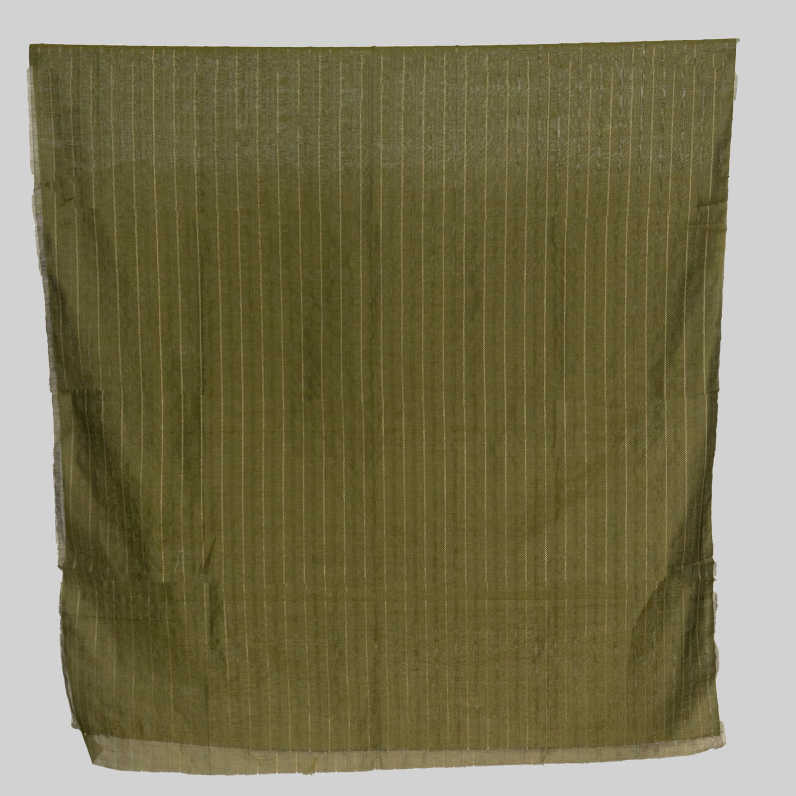 Cotton Mehndi Taarkash with Golden Lining Dupatta