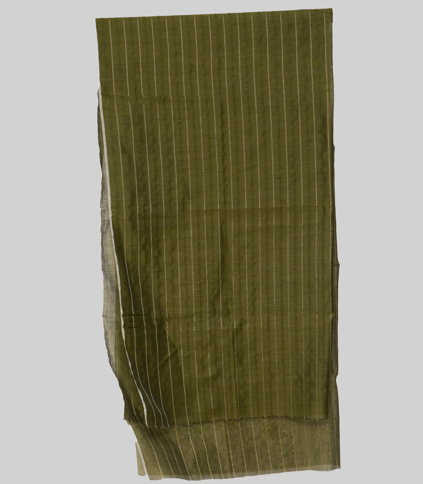 Cotton Mehndi Taarkash with Golden Lining Dupatta