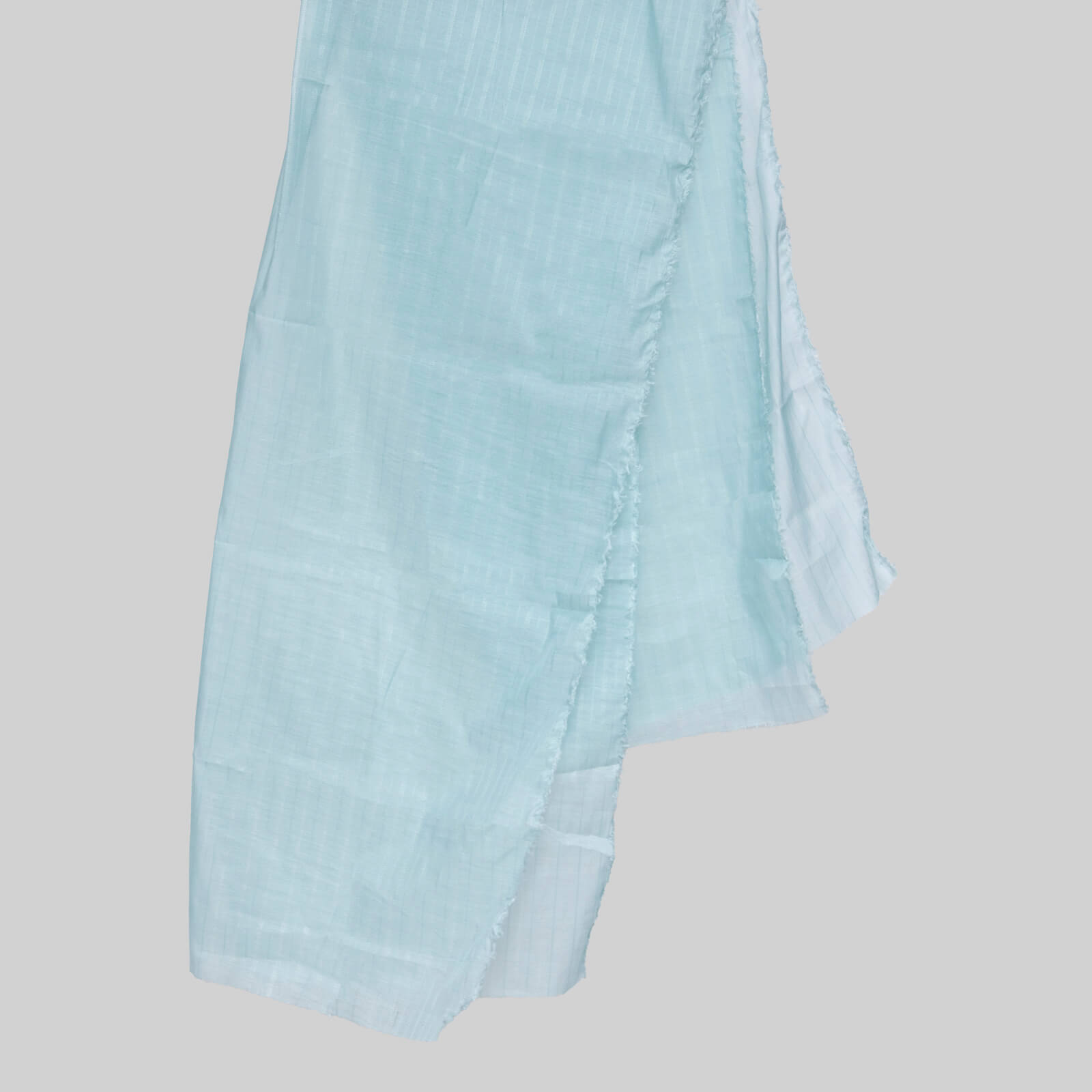 Cotton Aqua Taarkashi with Golden Lining Dupatta