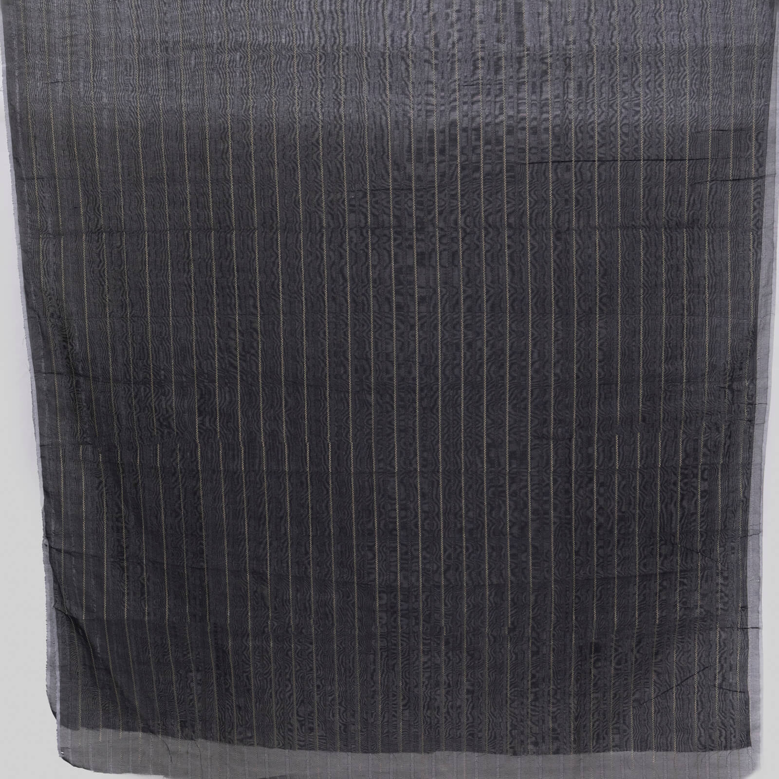 Cotton Black Taarkash with Golden Lining Dupatta