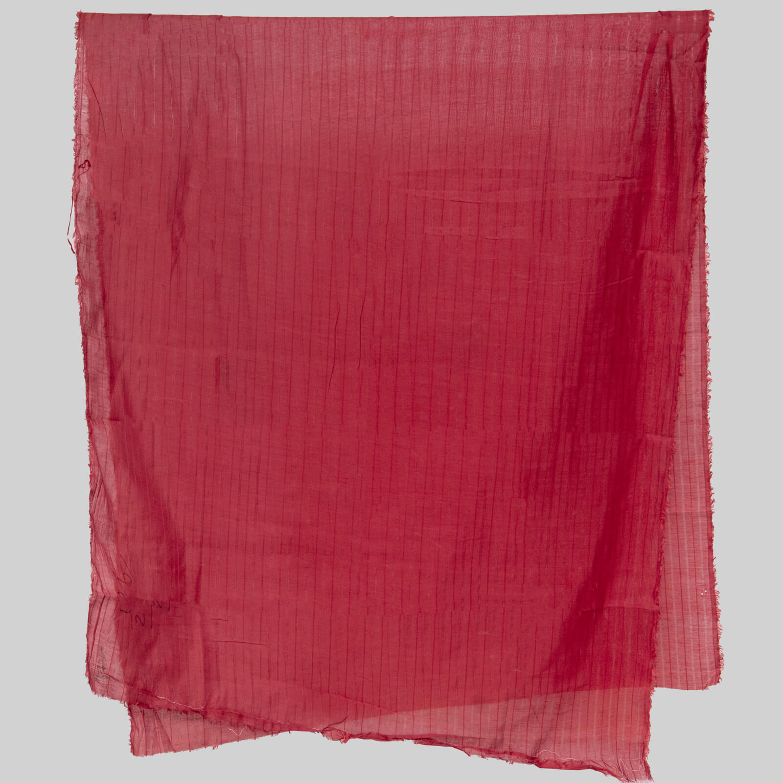 Cotton Crimson Red Taarkashi with Lining Dupatta