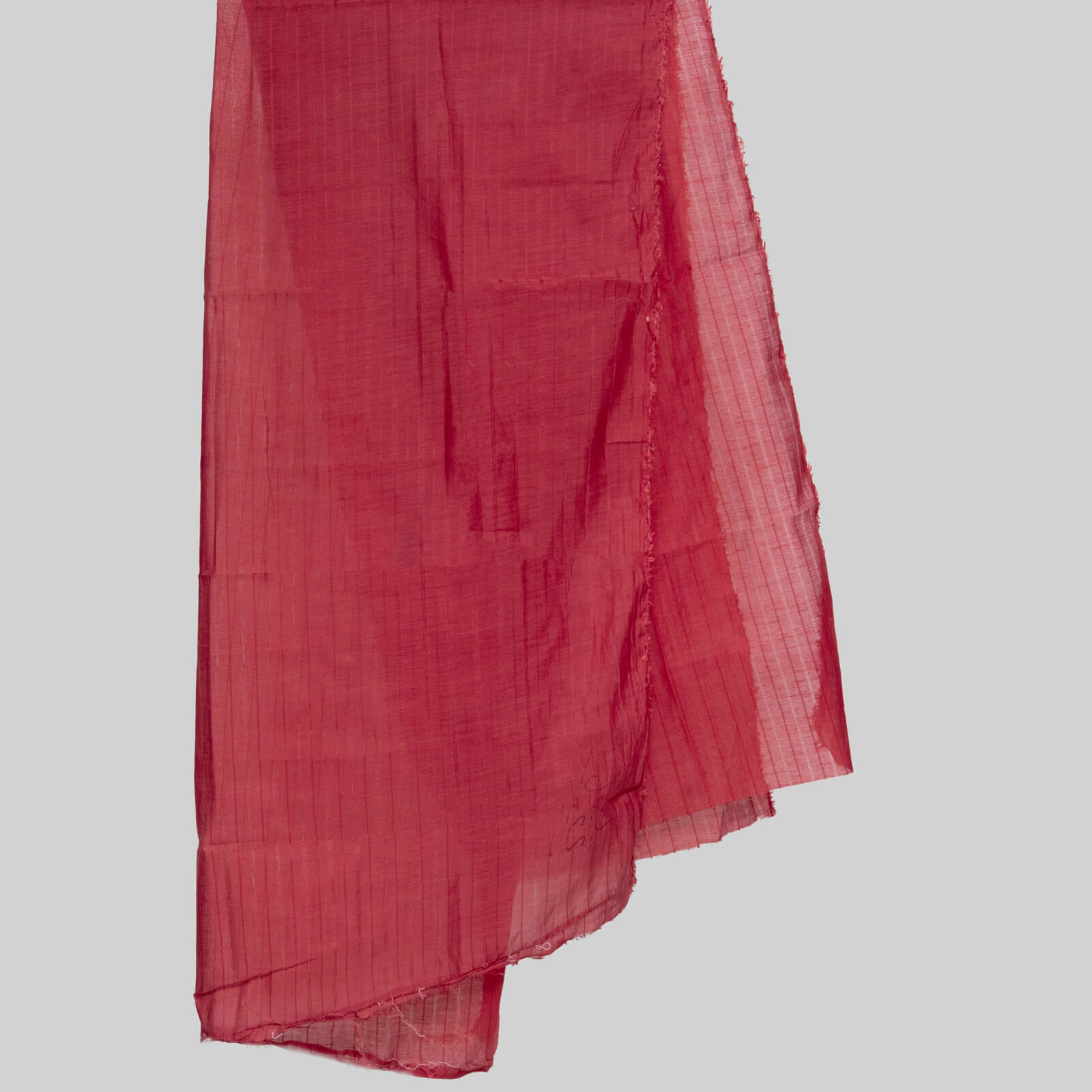 Cotton Crimson Red Taarkashi with Lining Dupatta