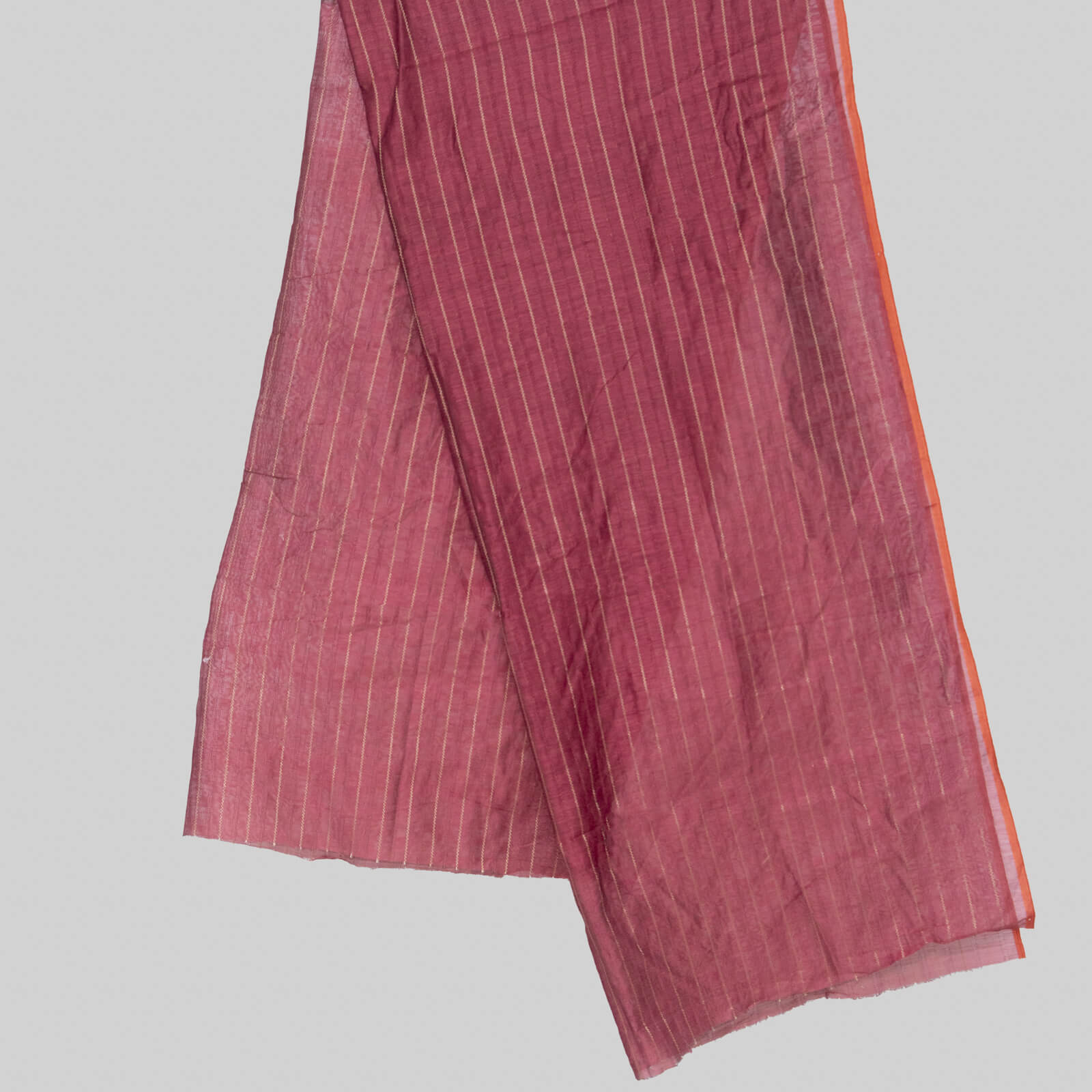 Cotton Dark T-Pink Taarkash with Golden Lining Dupatta