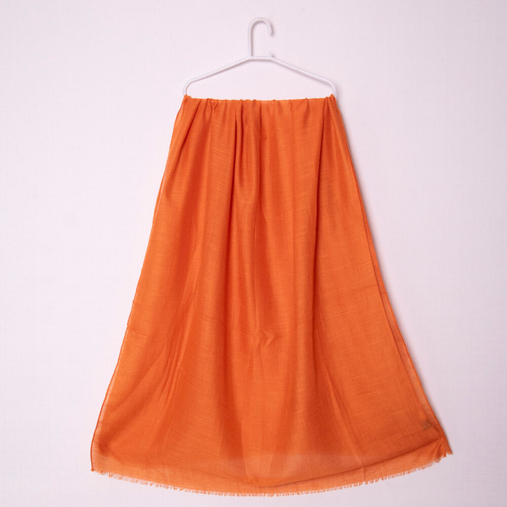 Cotton Orange Scarf