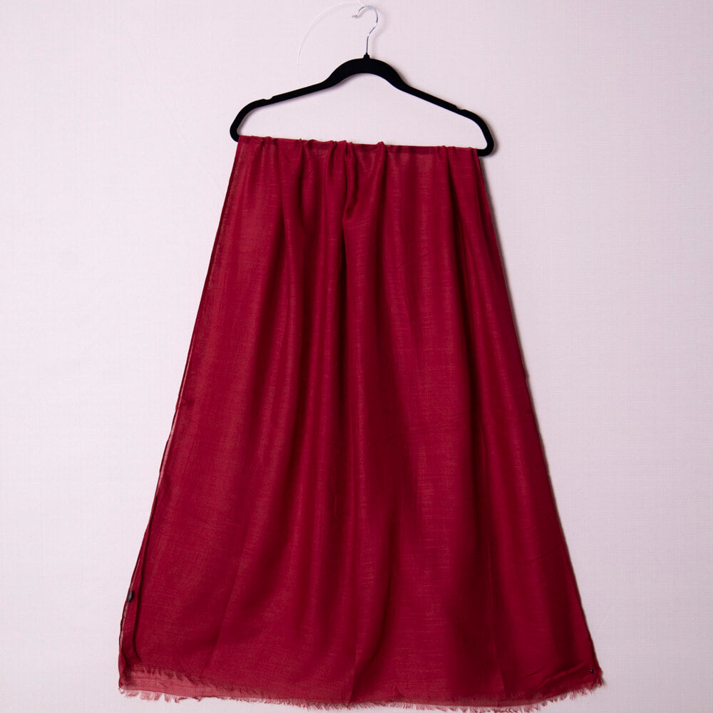 Cotton Maroon Scarf