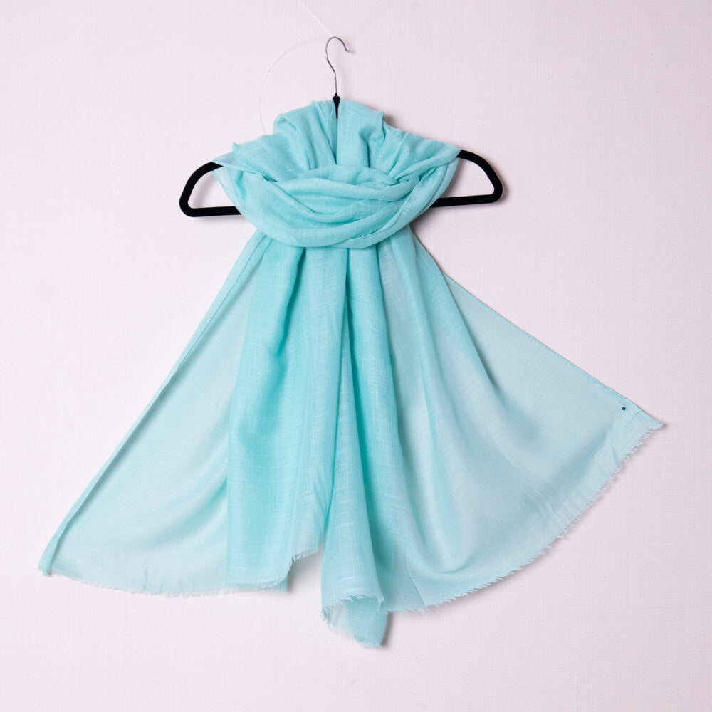 Cotton Turqoise Green Scarf