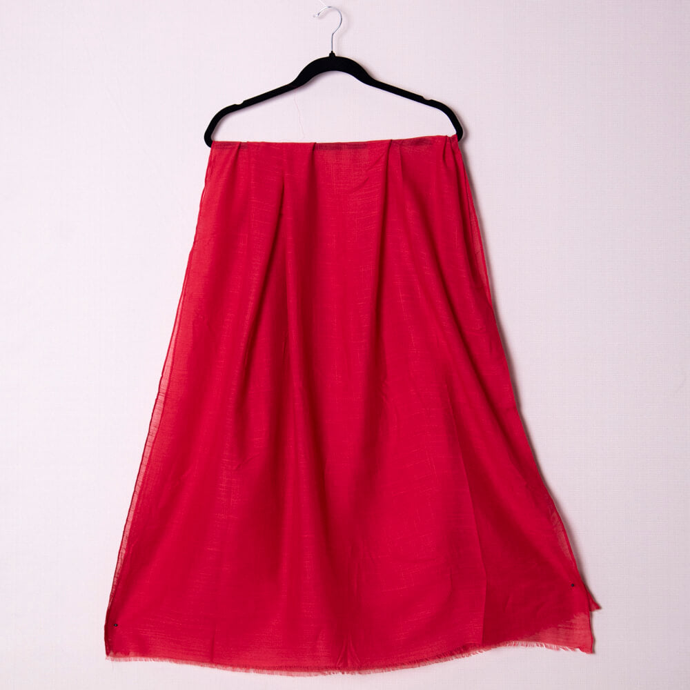 Cotton Red Scarf