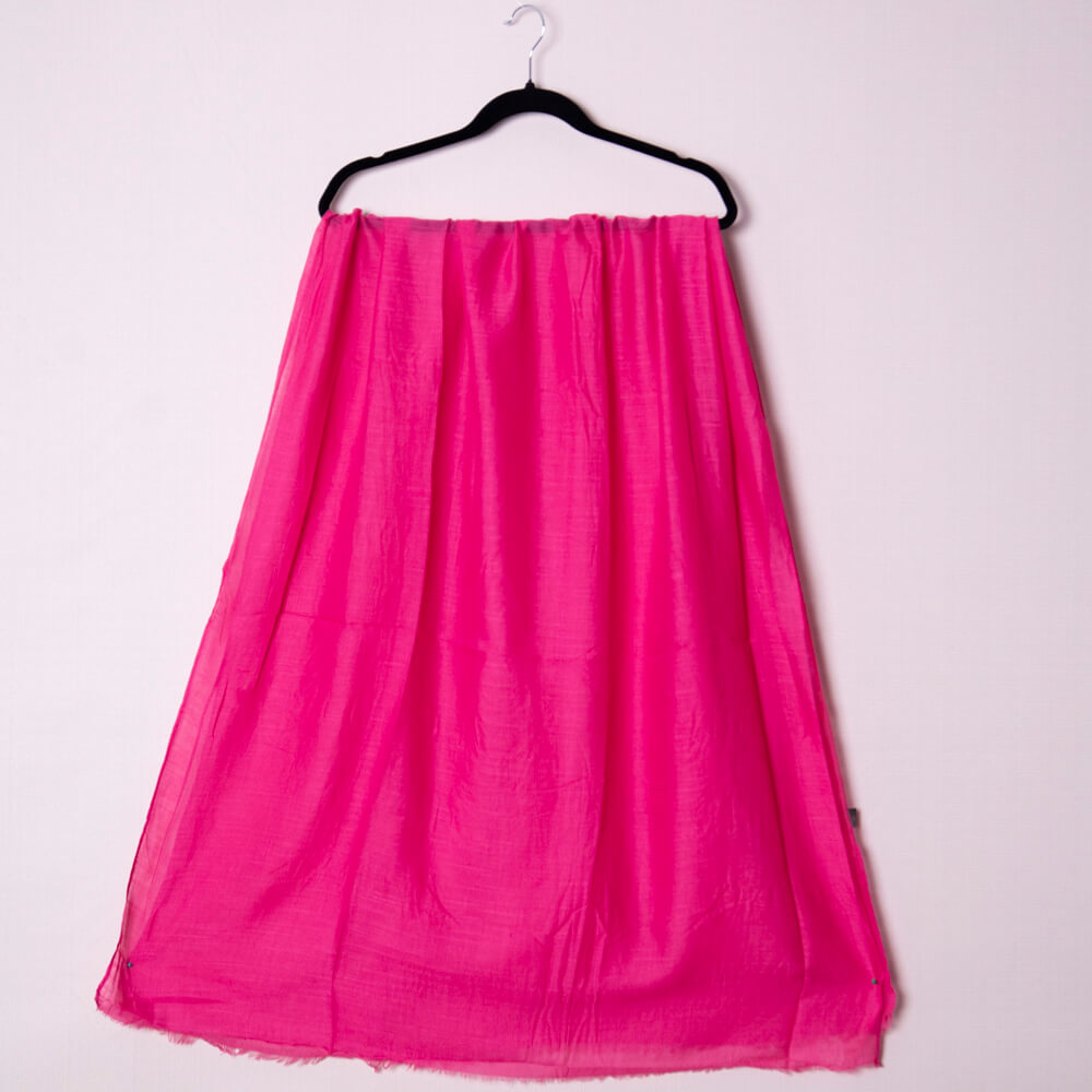 Cotton Shocking Pink Scarf
