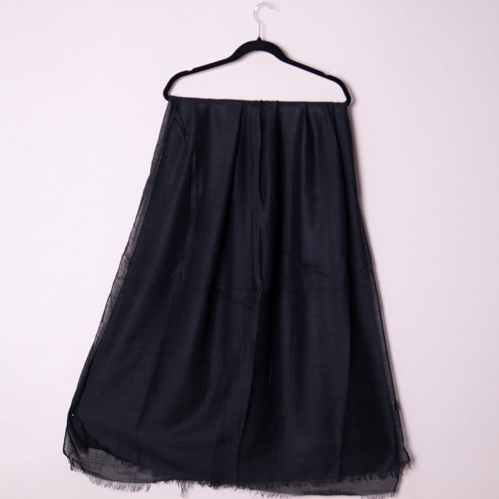 Cotton Black Scarf