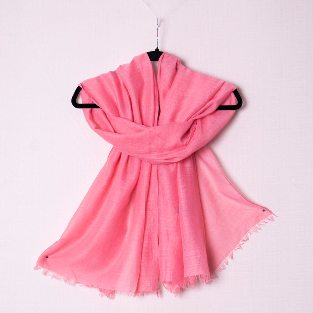 Cotton English Pink Scarf