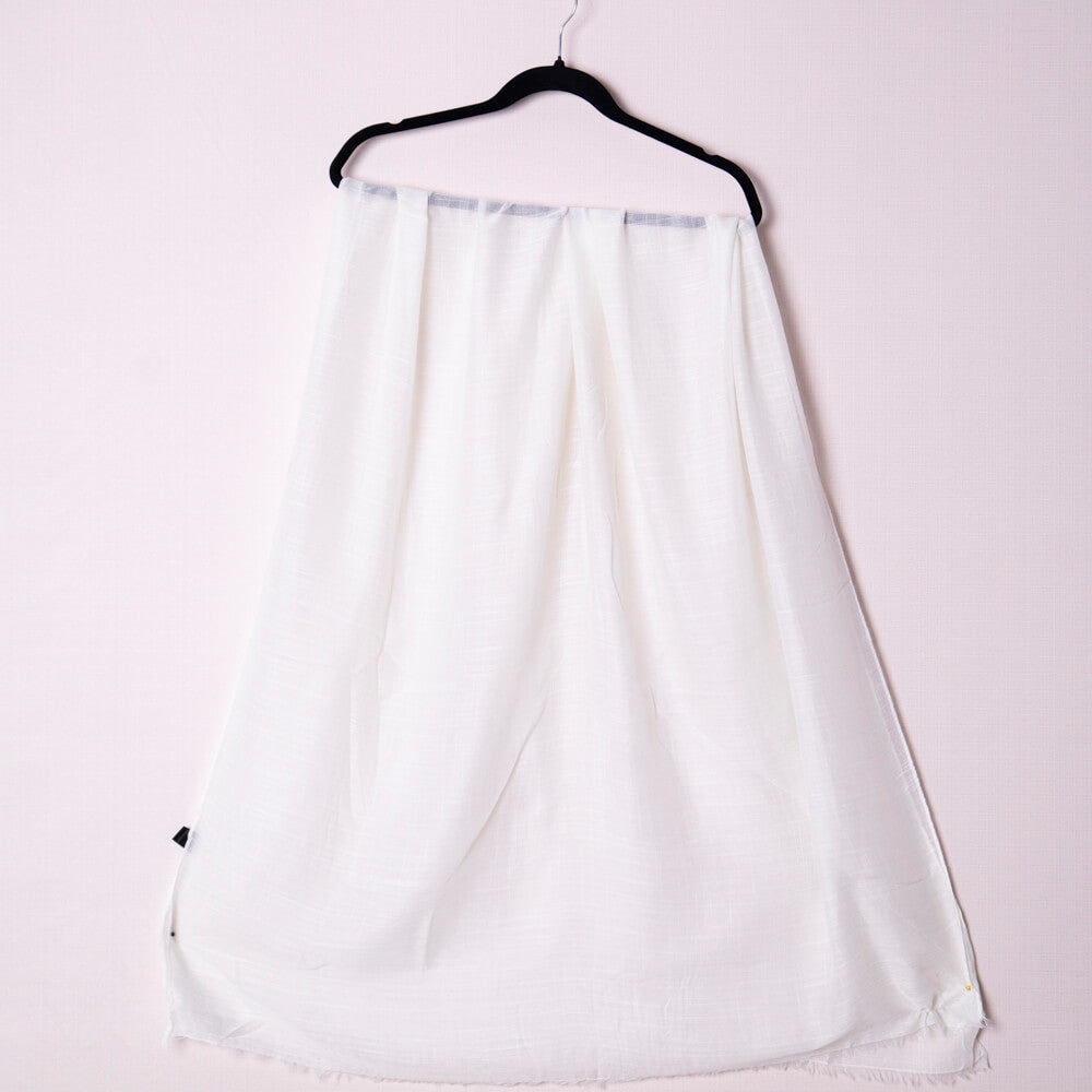 Cotton Off White Scarf