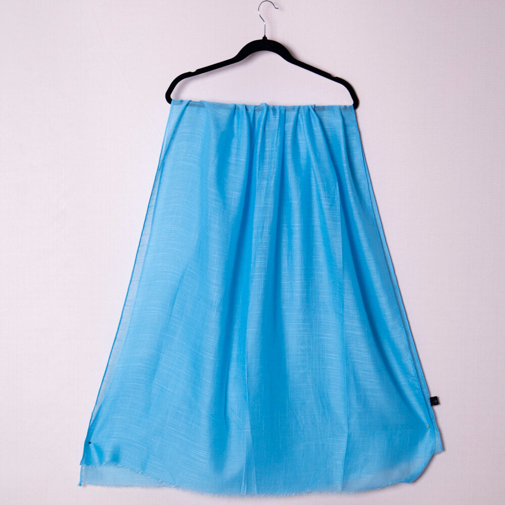 Cotton Sky Blue Scarf