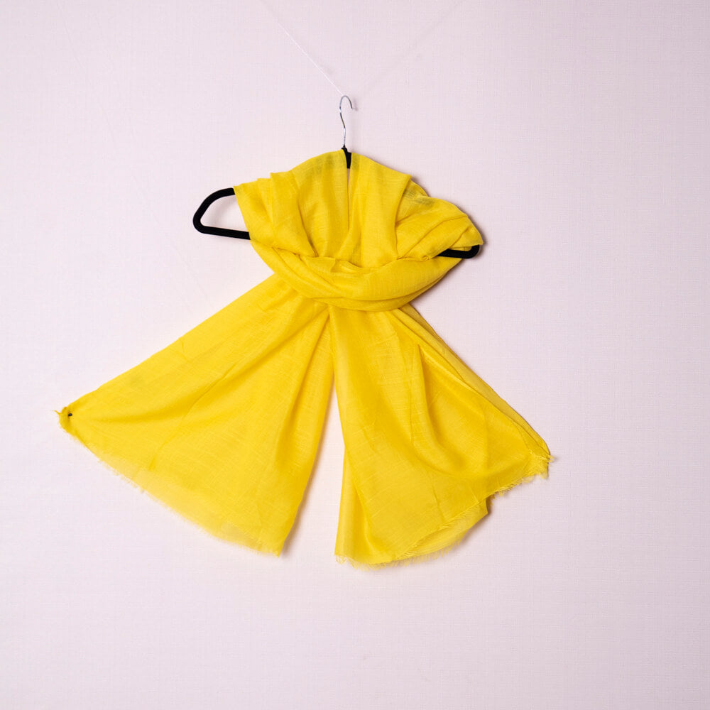 Cotton Turmeric Yellow Scarf