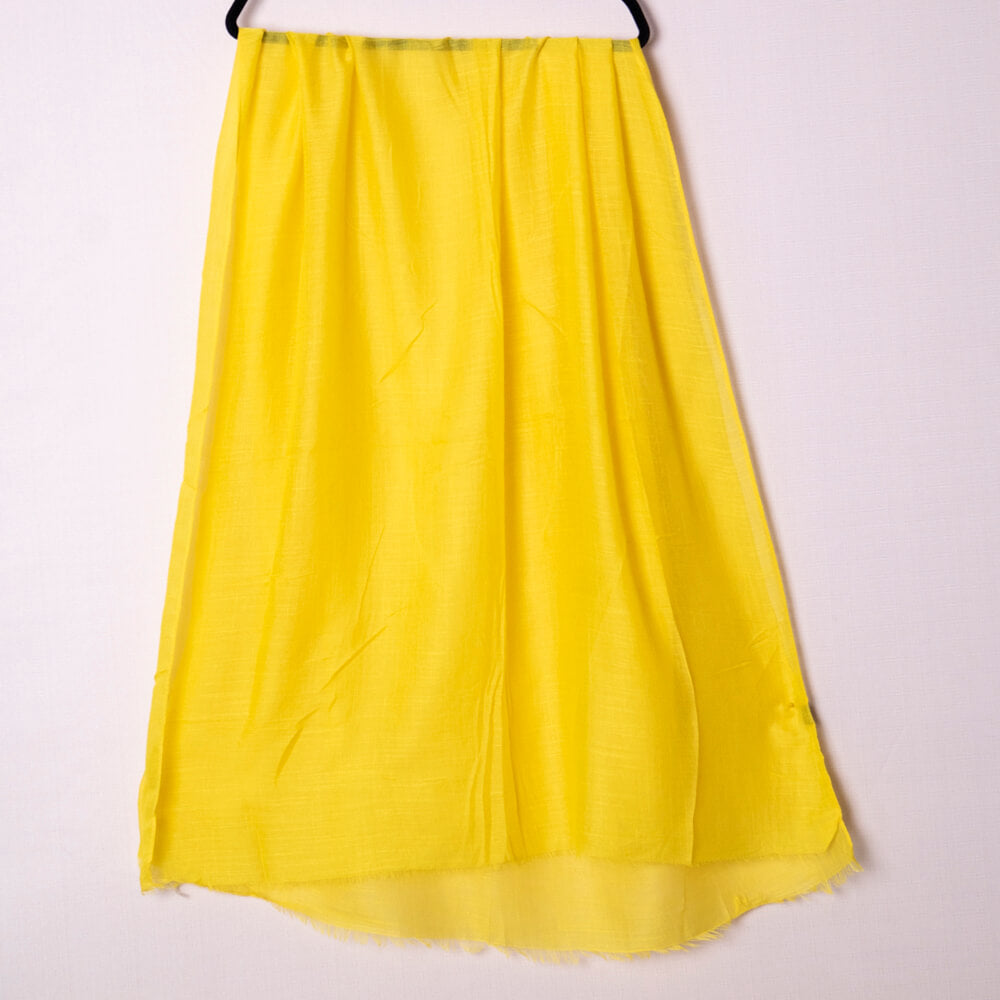 Cotton Turmeric Yellow Scarf