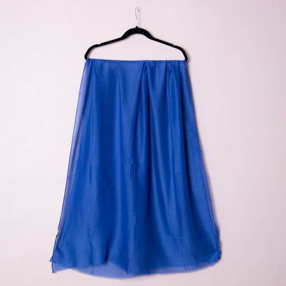 Cotton Royal Blue Scarf