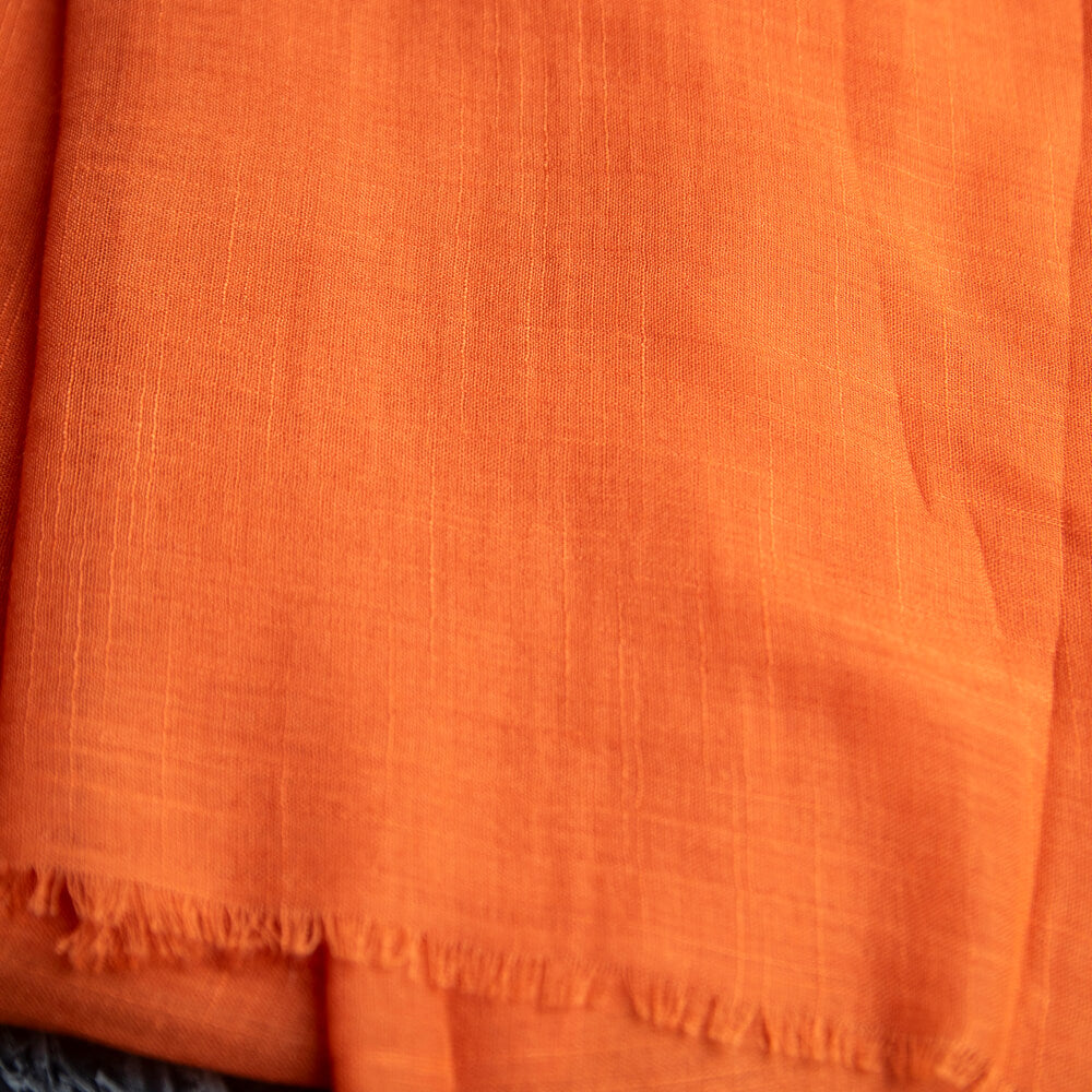 Cotton Orange Scarf