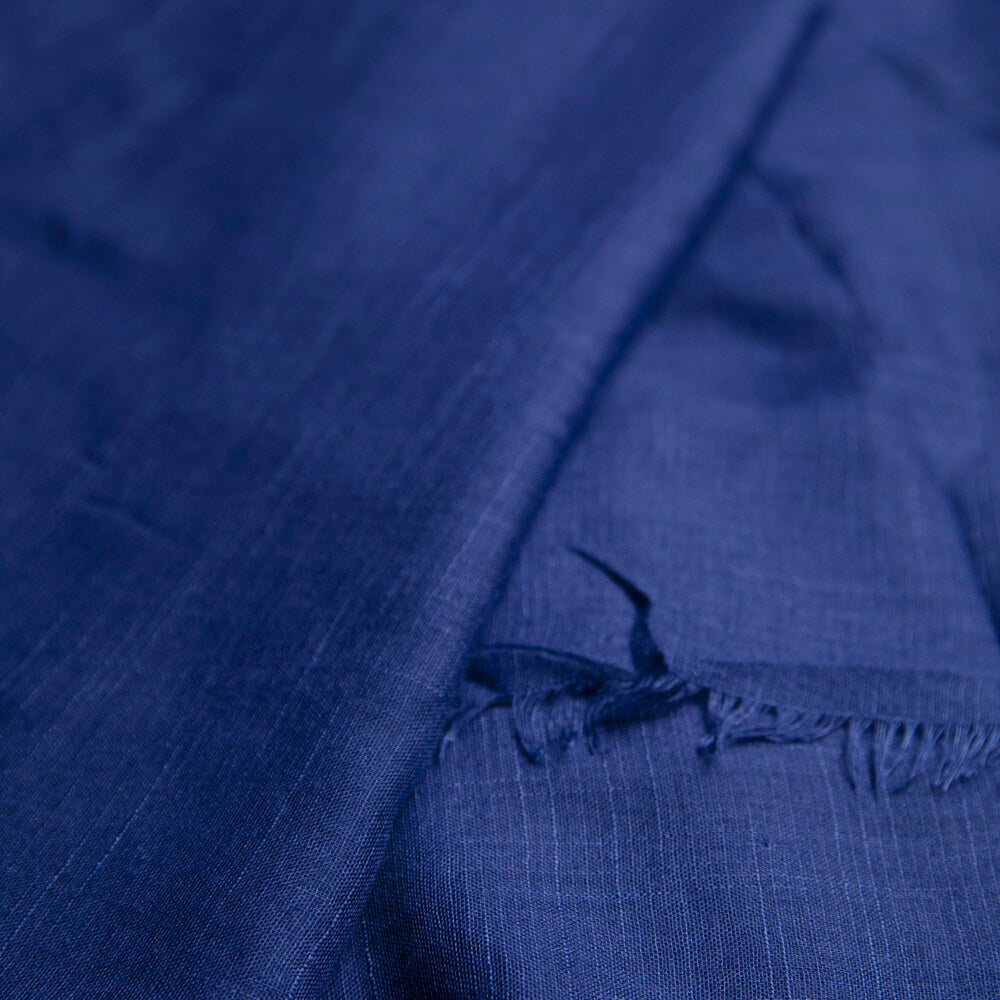 Cotton Navy Blue Scarf