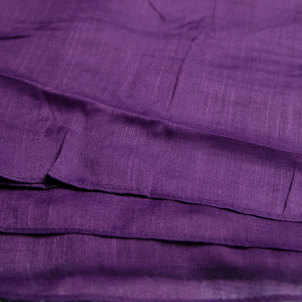 Cotton Eggplant Purple Scarf