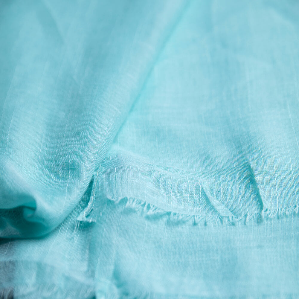 Cotton Turqoise Green Scarf
