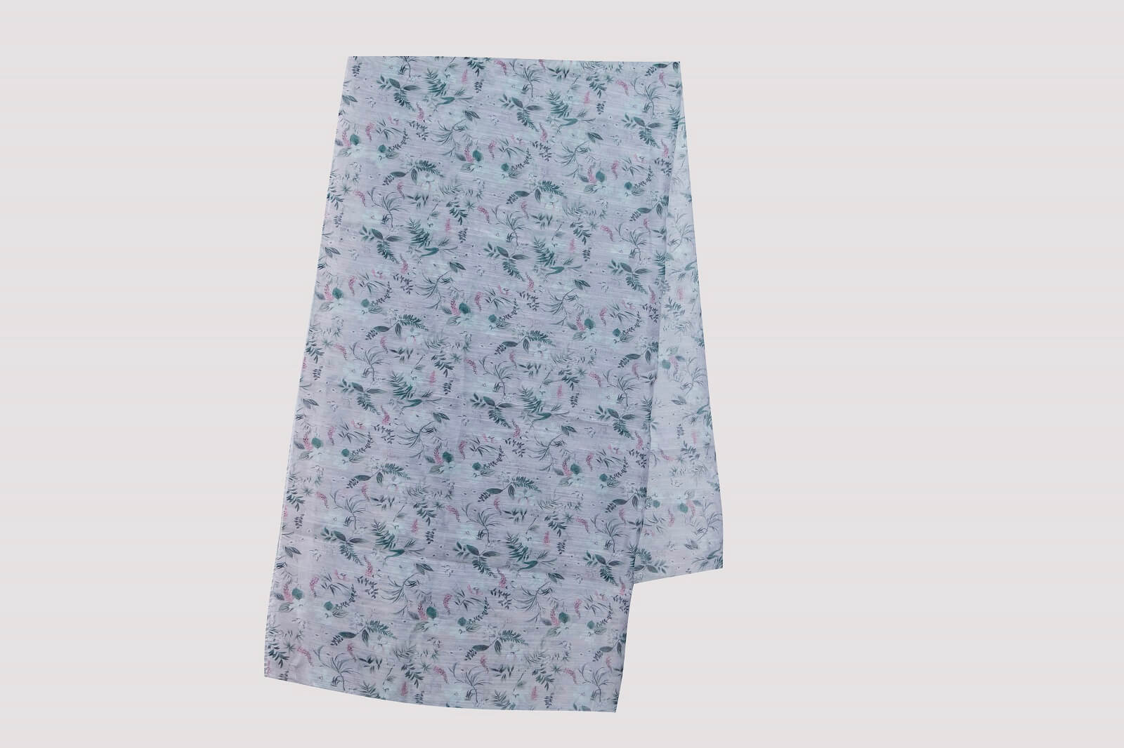 Monark Blue Botanical Printed Dupatta