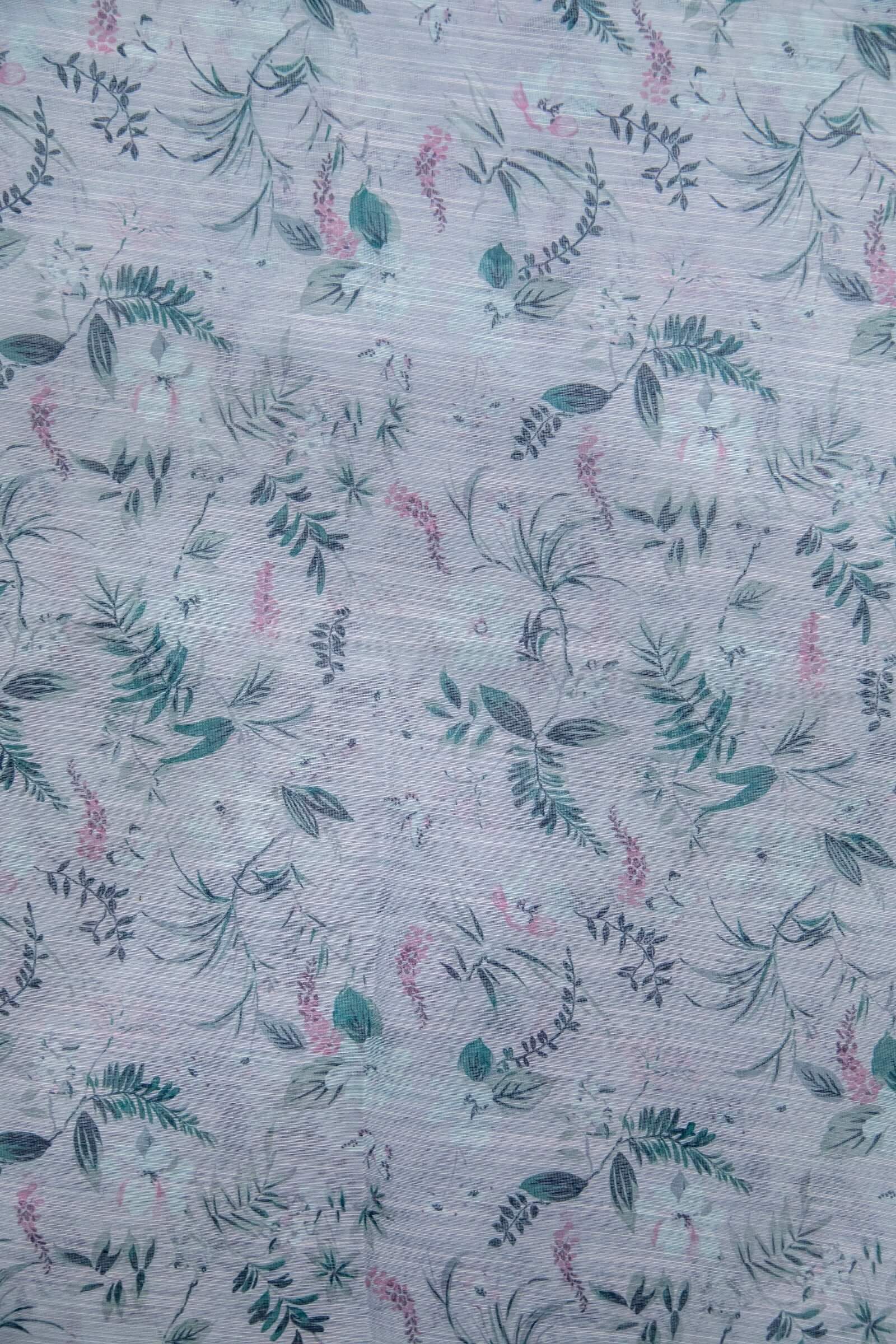 Monark Blue Botanical Printed Dupatta