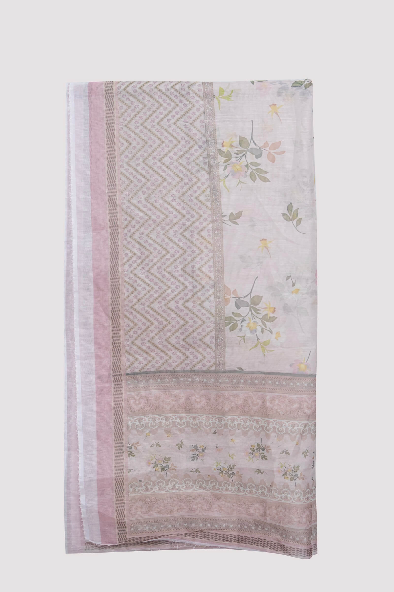 Monark Skin Chevron Floral Printed Dupatta