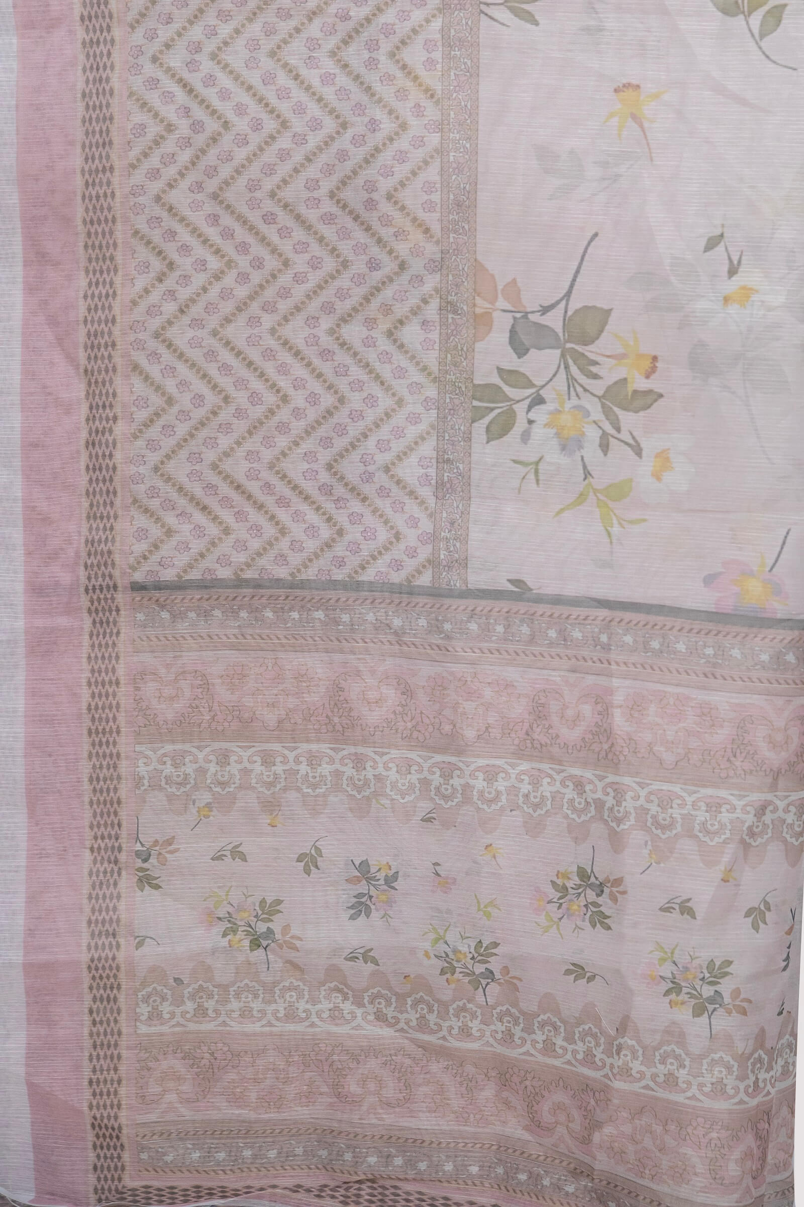 Monark Skin Chevron Floral Printed Dupatta