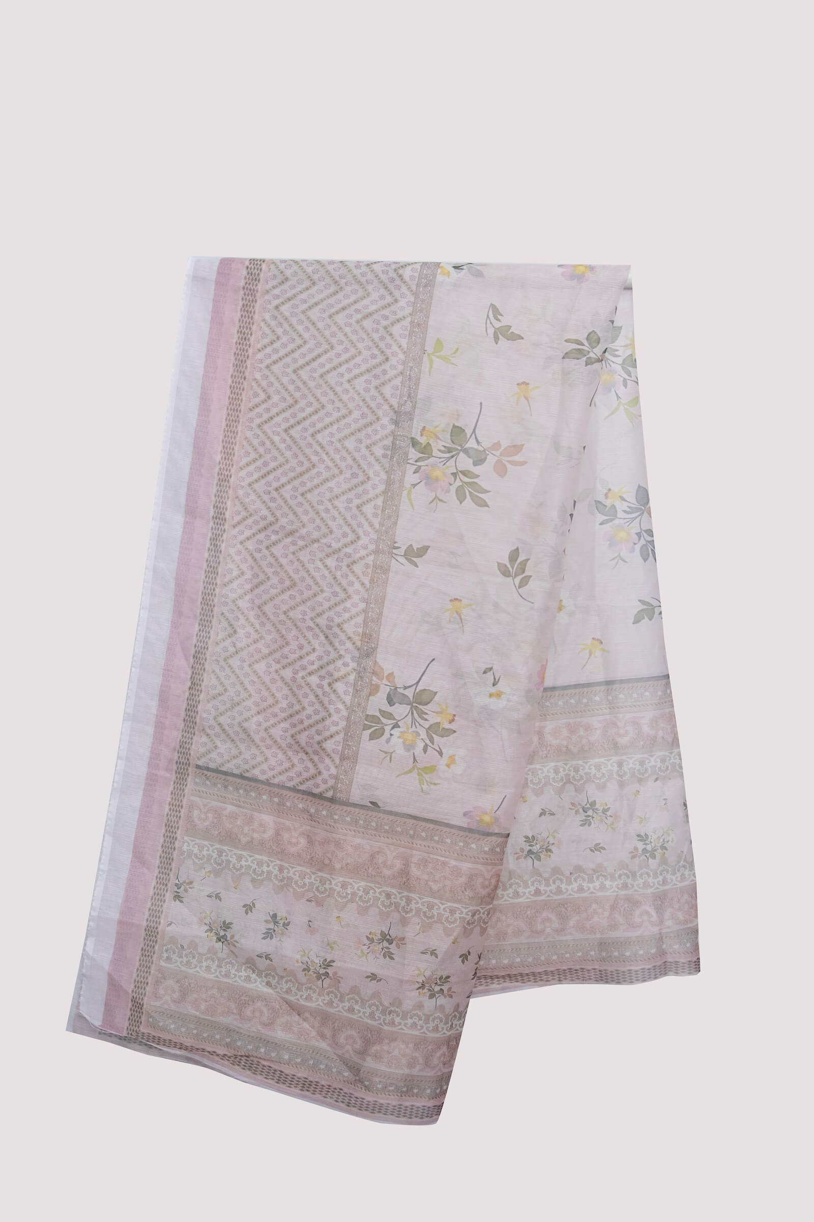Monark Skin Chevron Floral Printed Dupatta