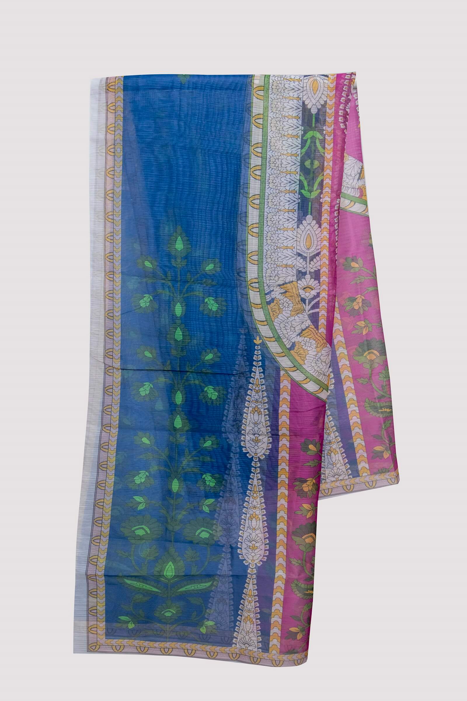 Monark Multi Floral Motif Printed Dupatta