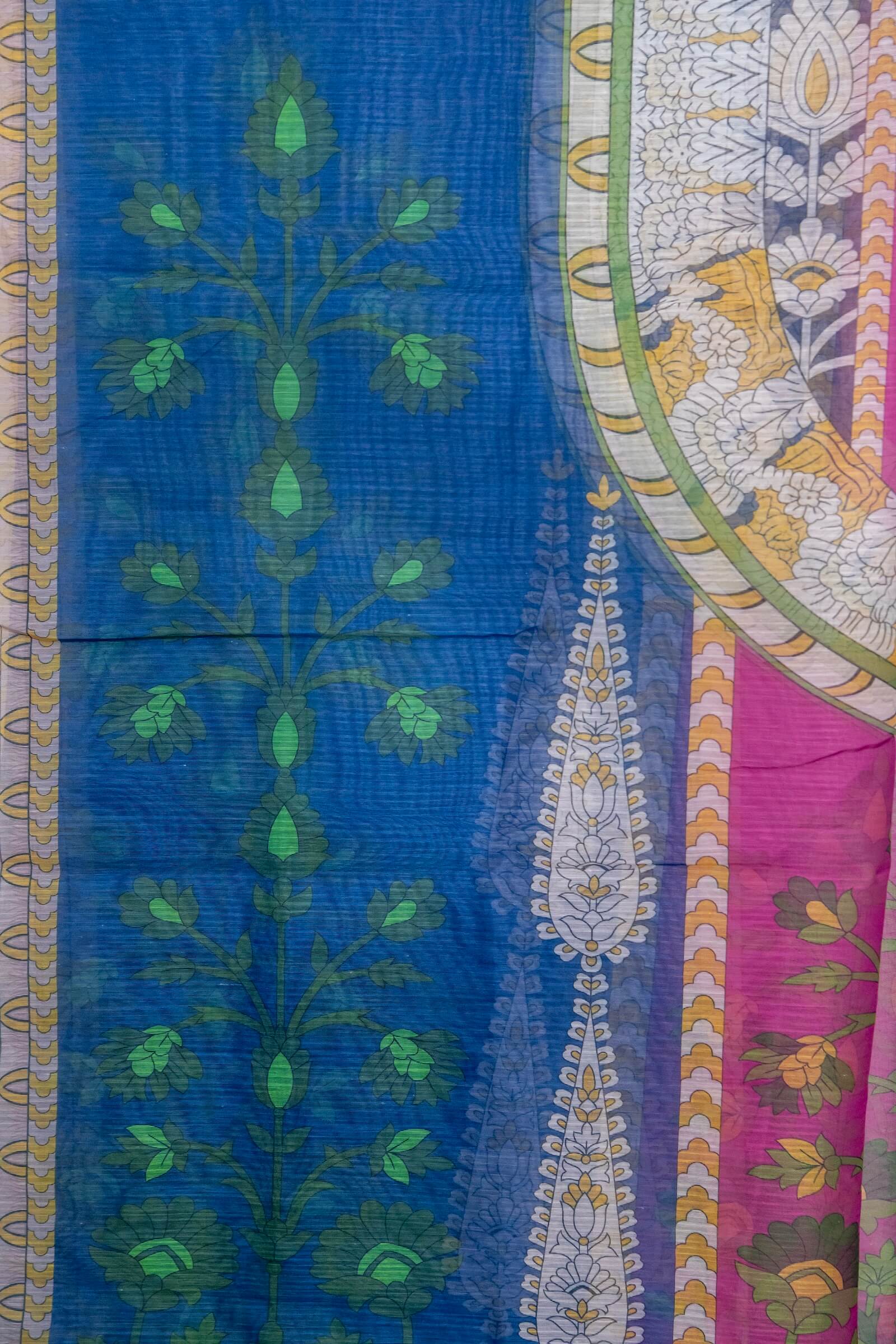 Monark Multi Floral Motif Printed Dupatta