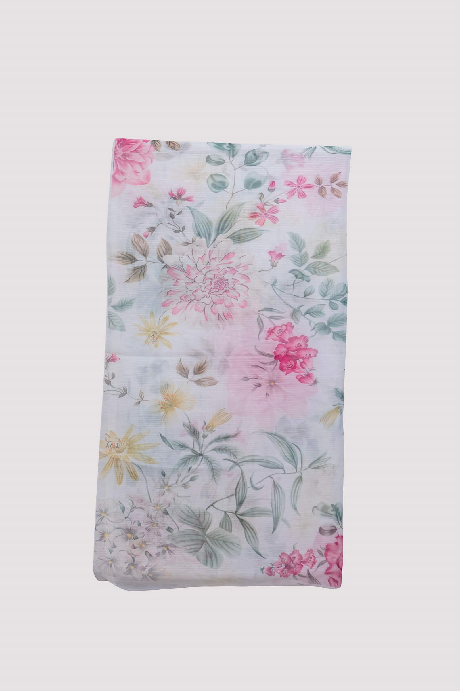 Monark Gray Multi Floral Printed Dupatta