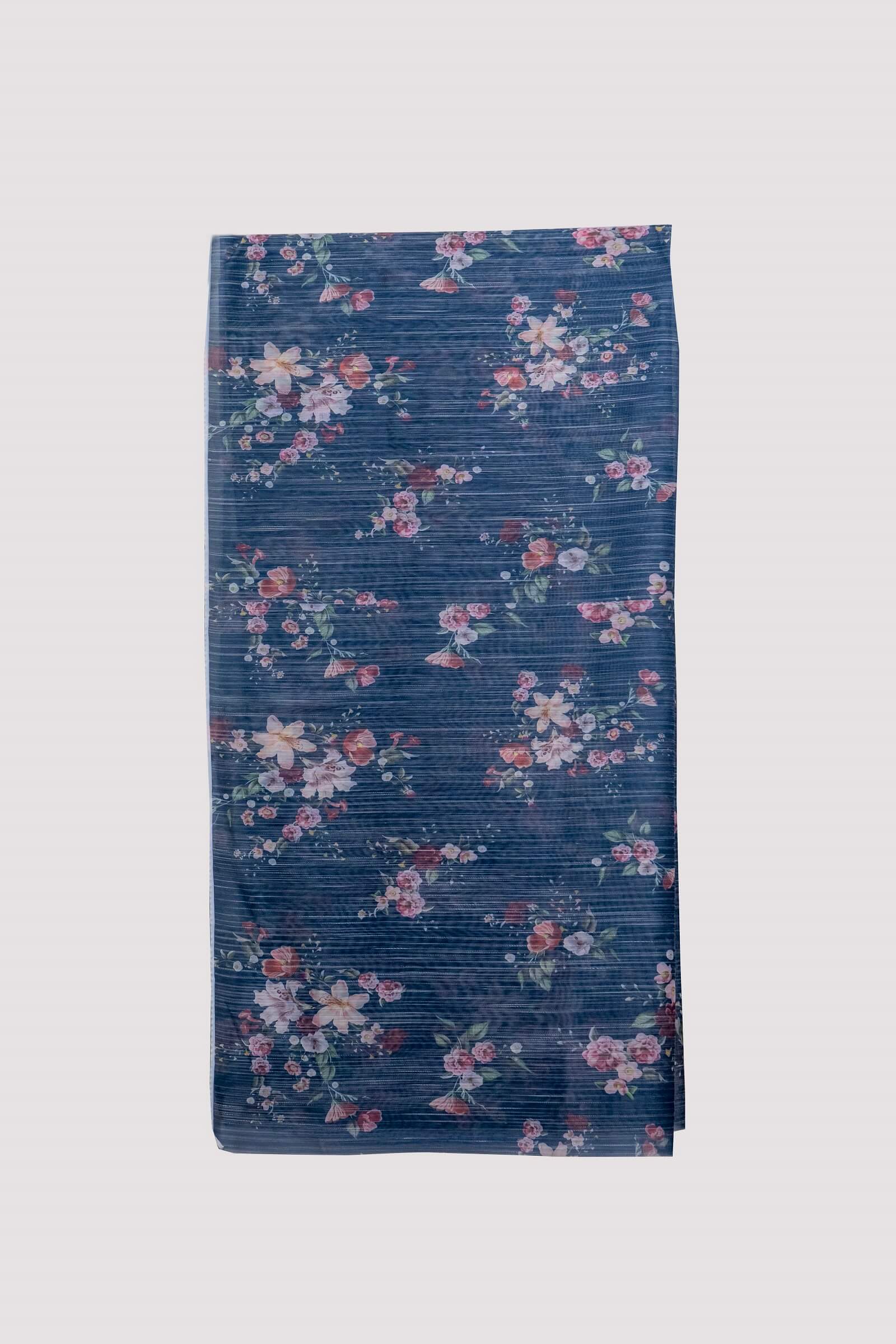 Monark Aegean Blue Floral Printed Dupatta