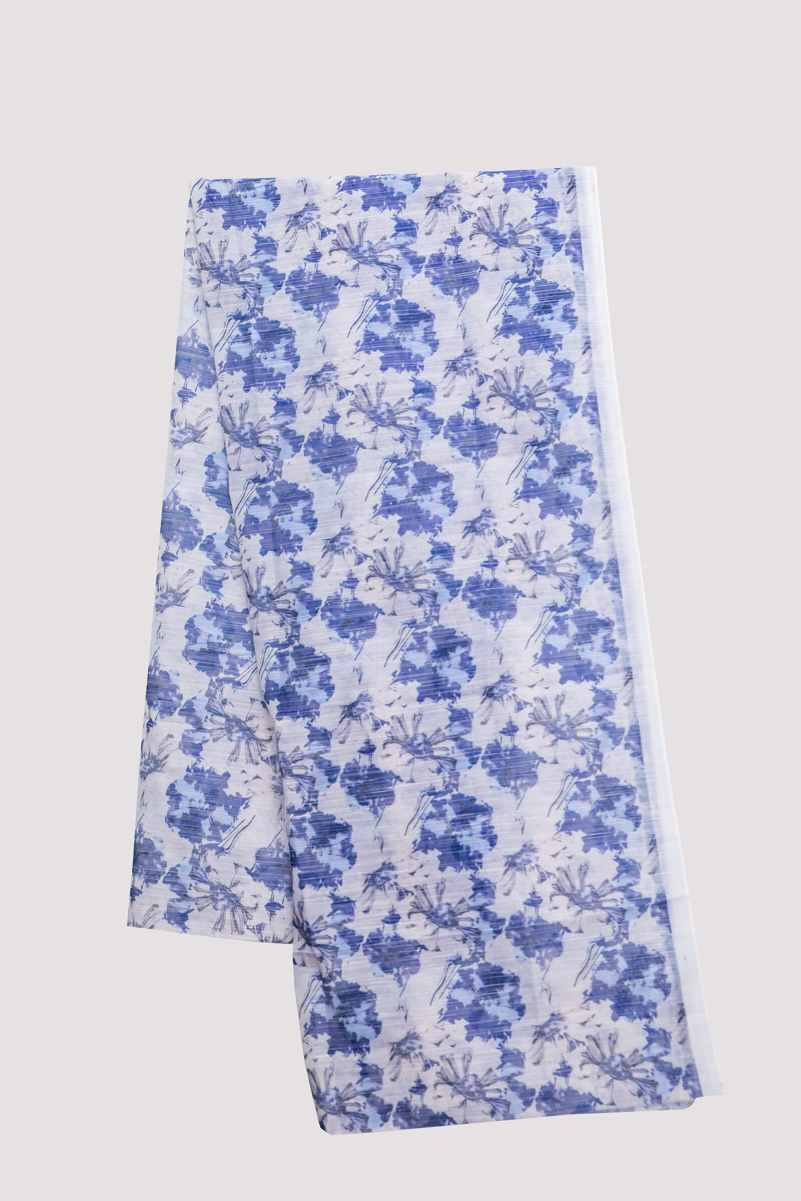 Monark Royal Blue Toile Pattern Printed Dupatta