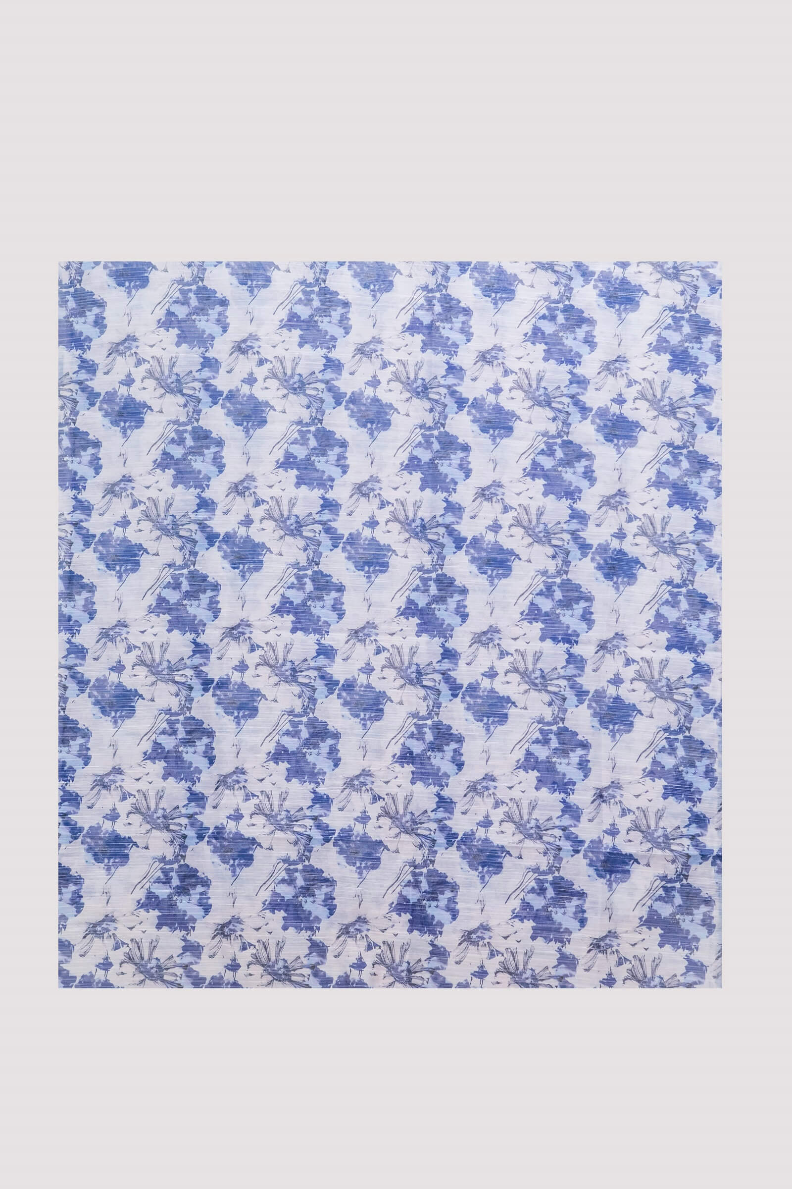 Monark Royal Blue Toile Pattern Printed Dupatta