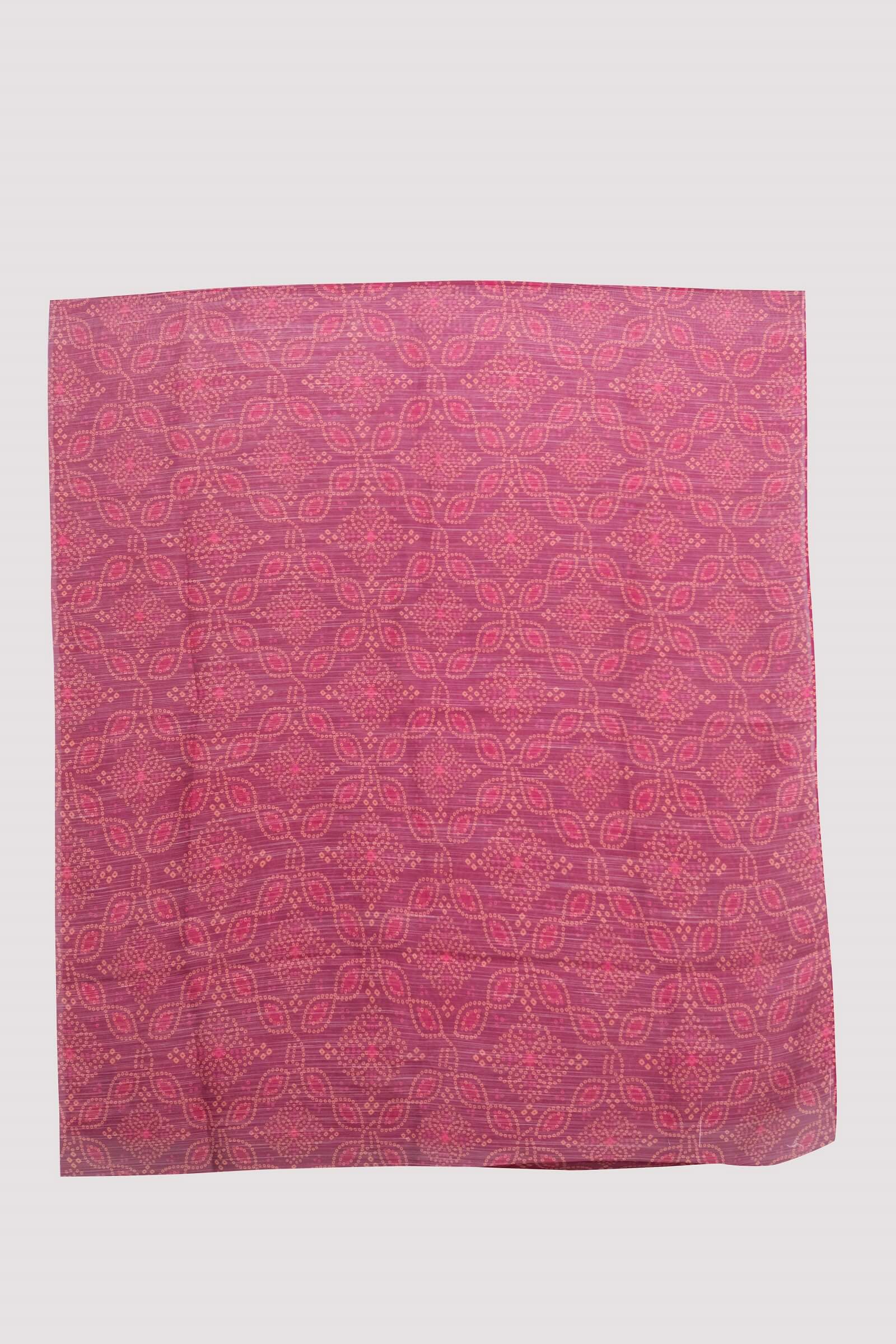 Monark Pink Arabesque Pattern Printed Dupatta