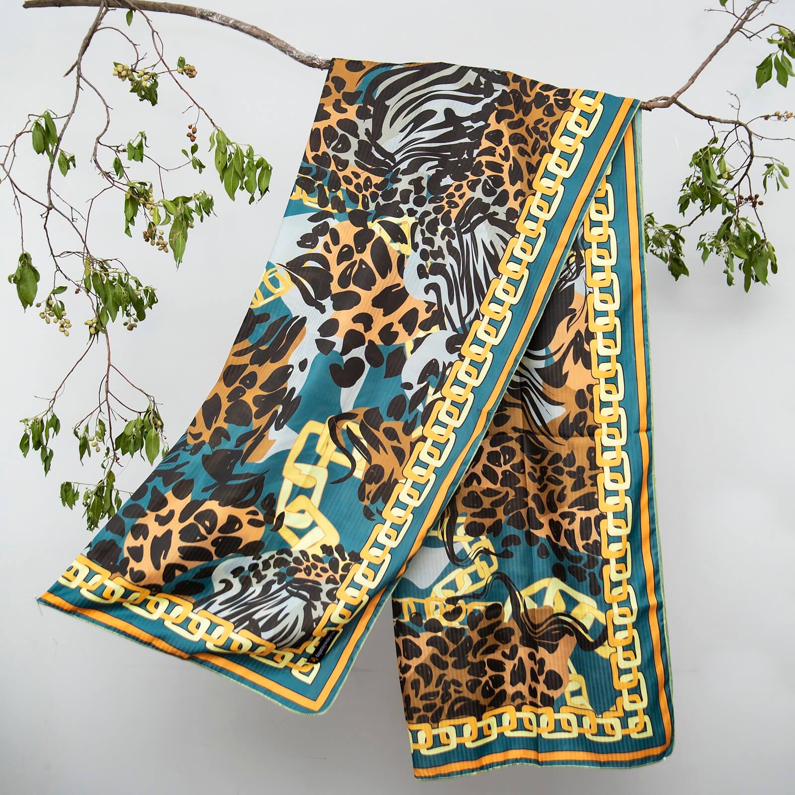 Poly Lawn Cheetah Printed Dupatta